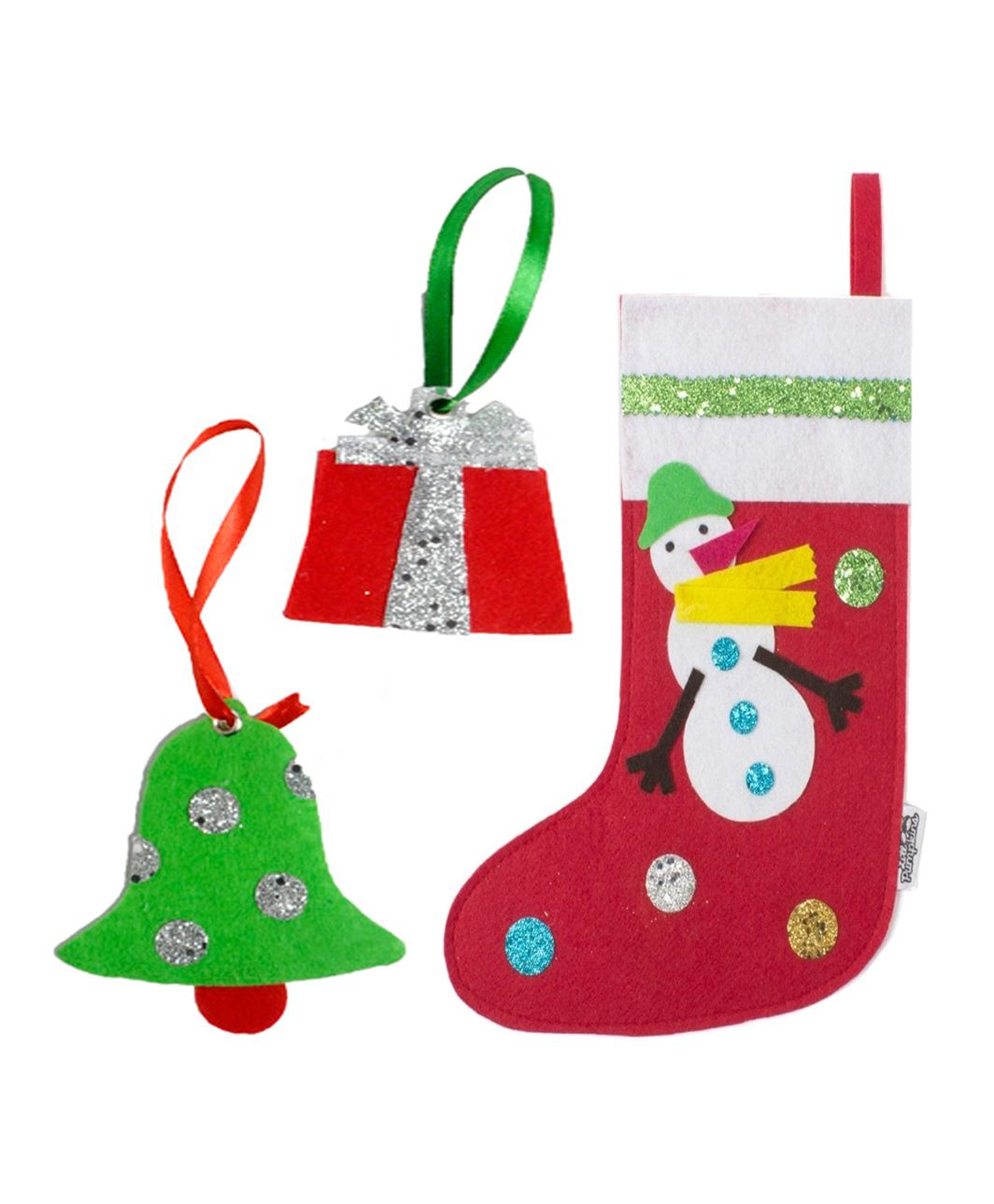 Li'Ll Pumpkins Snowman Socks & 2 Gift Tags - Multicolour-image-1