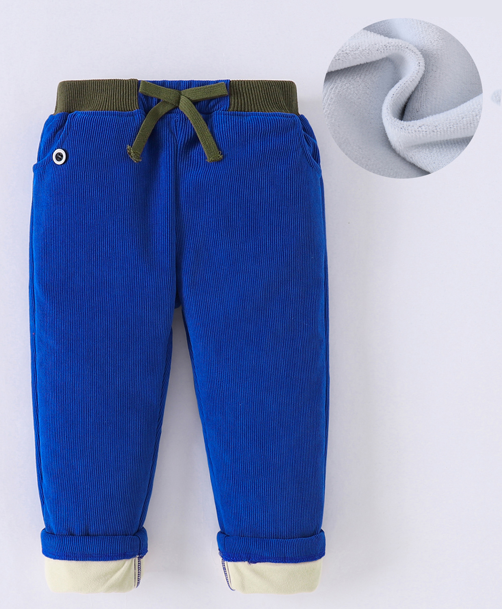 Kookie Kids Full Length Solid Colored Lounge Pants - Blue-picture-14