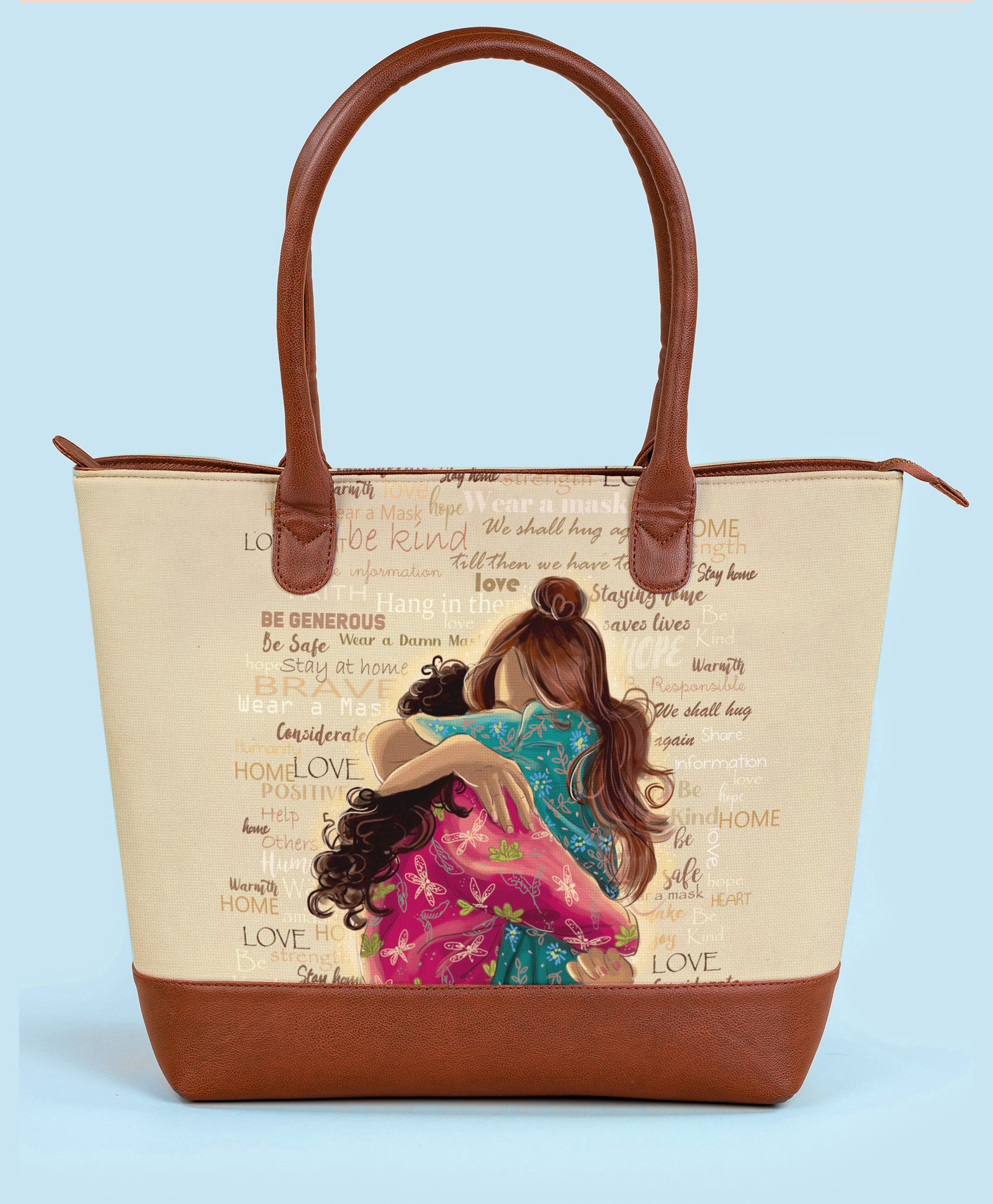 Kalankit Large Tote Bag For Women | Stylish | Everyday Use | Vegan Leather Spacious Fatty Tote | friends | beige | bff-image-13