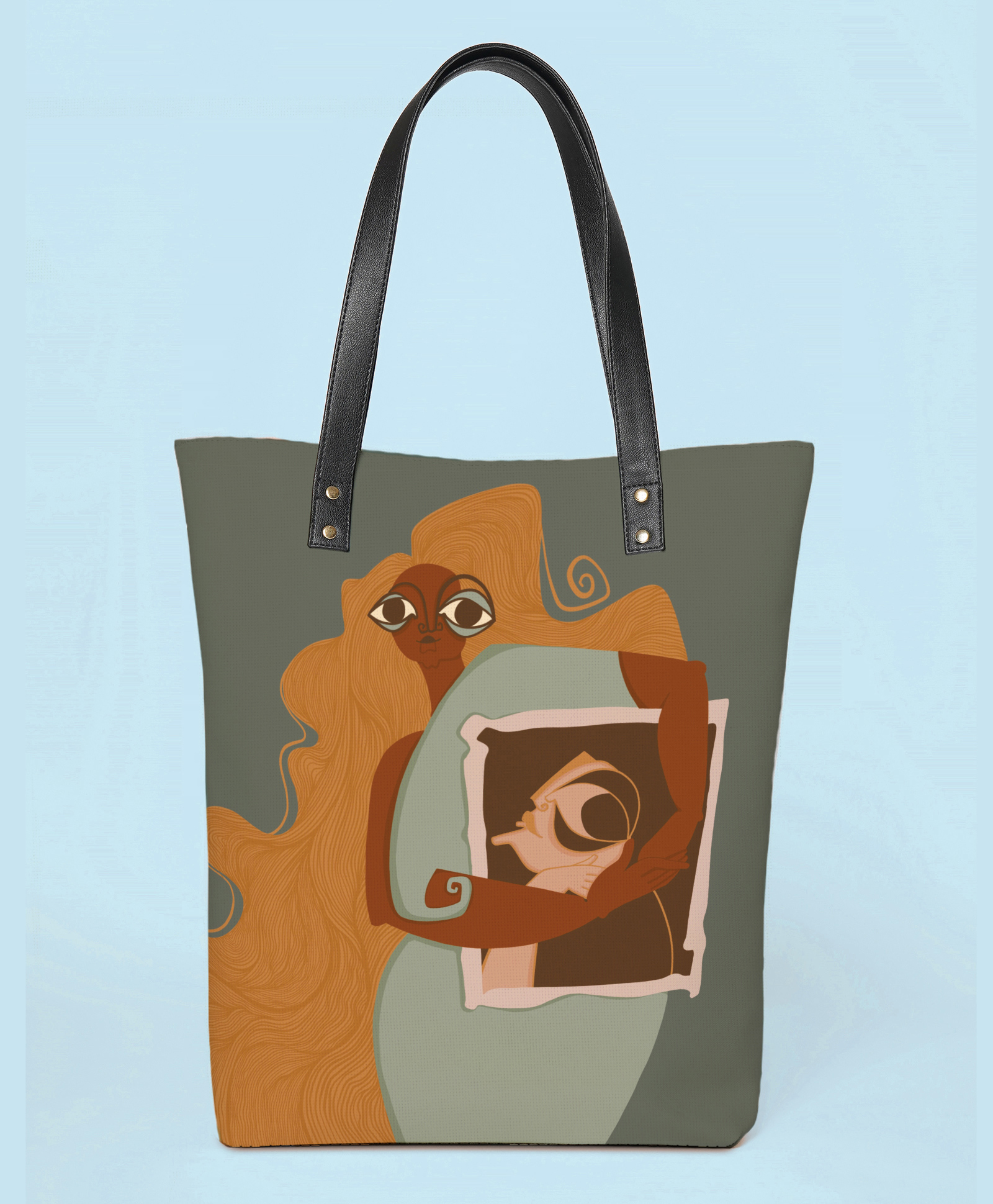 Kalankit Everyday Tote Bags For Women | Printed Designer Tote Bags For Women | Beach Tote Bags | grey-image-46