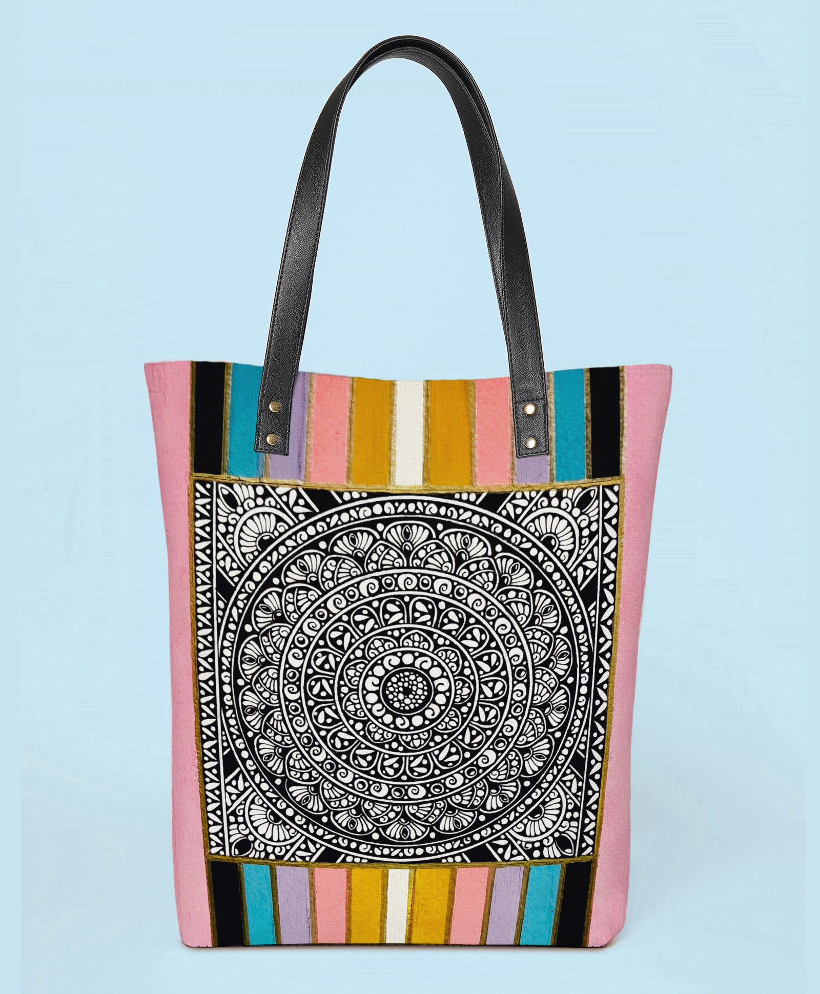 Kalankit Everyday Handbags For Women | Spacious Tote Bag | Designer Large Tote Bag | multicolor | mandala-image-30
