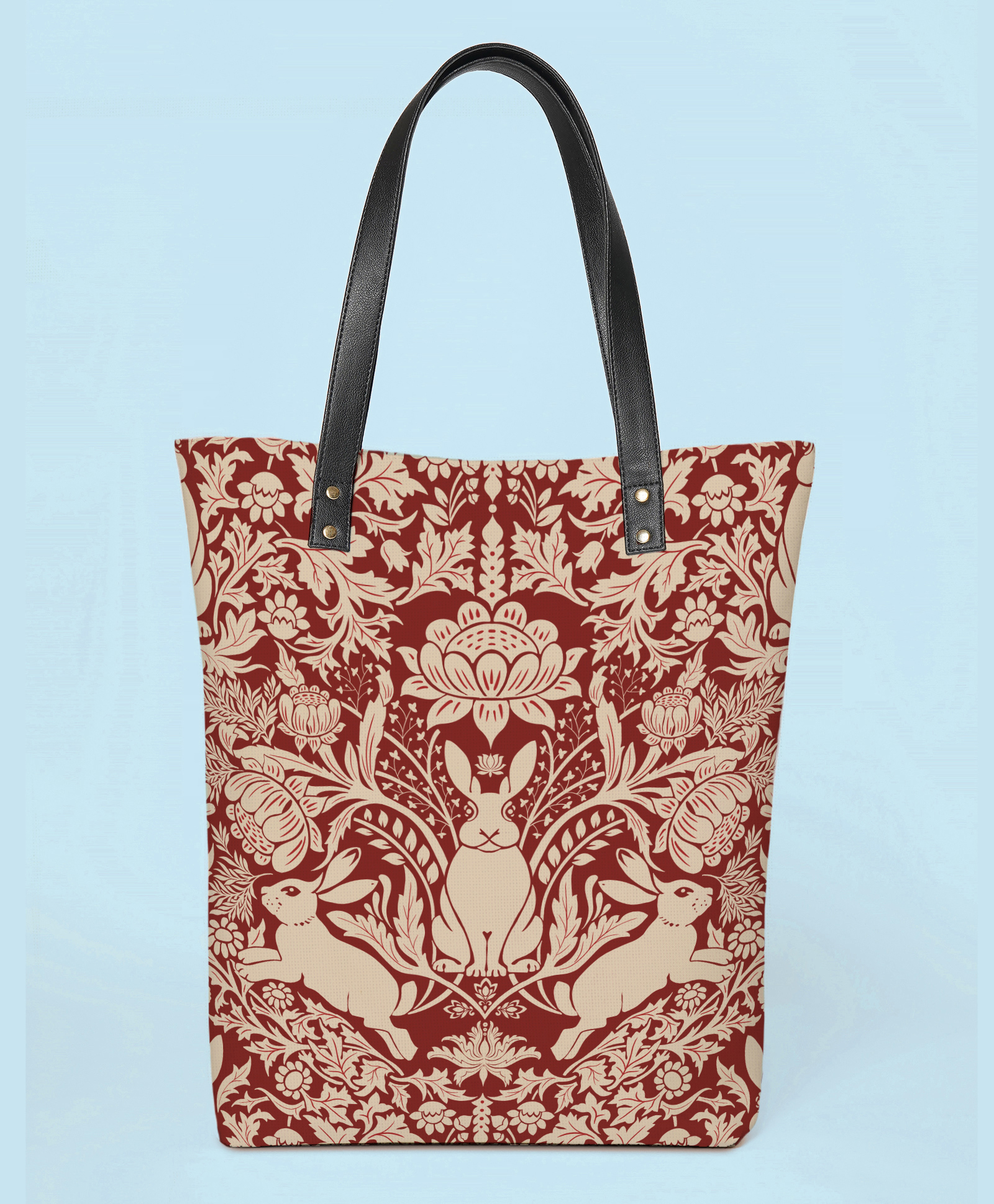 Kalankit Travel Beach Tote Bags For Women | Vegan Leather Spacious Tote | Work Tote Bags For Women | red-image-28