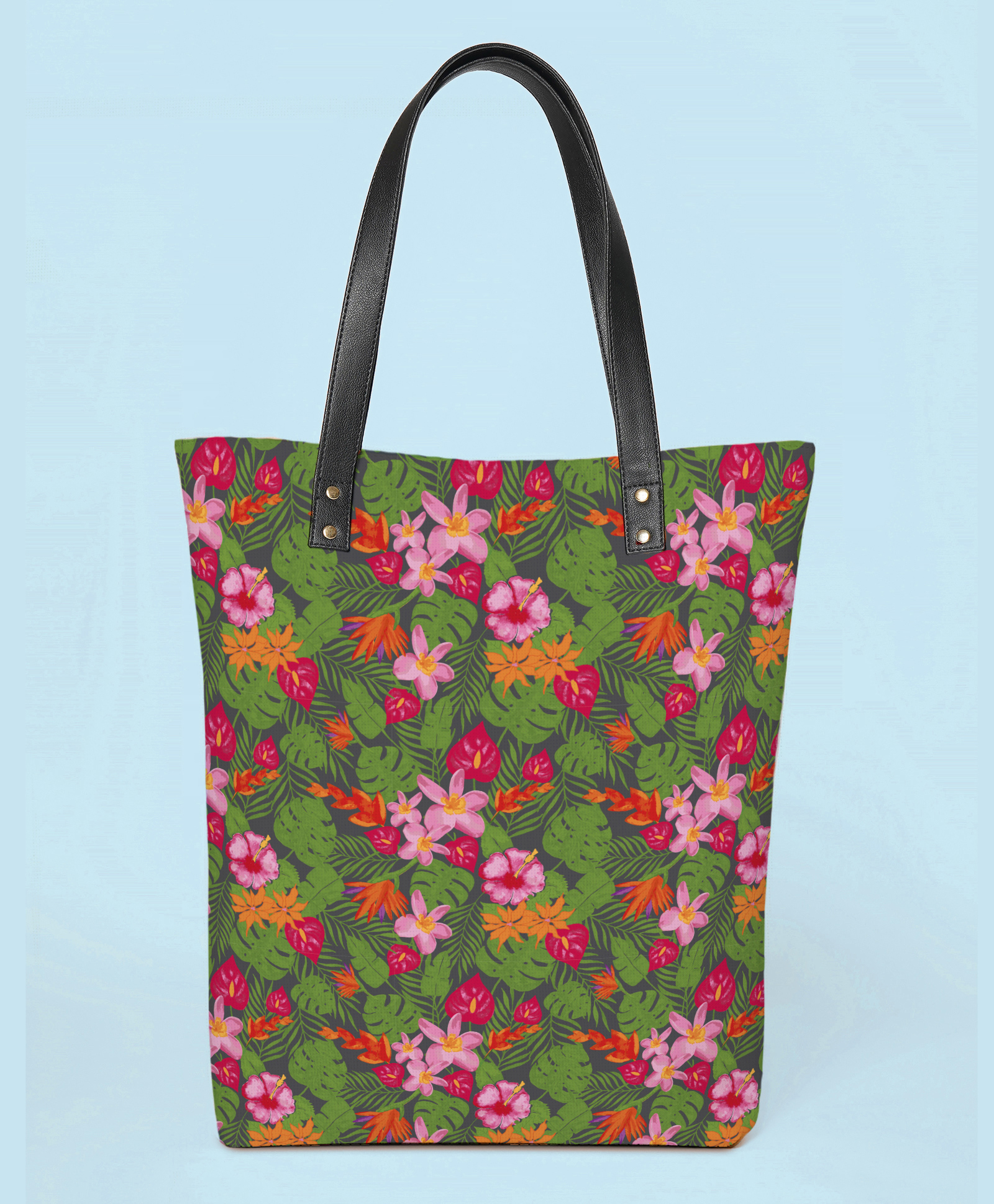 Kalankit Everyday Handbags For Women | Spacious Tote Bag | Designer Large Tote Bags | green | floral-image-15