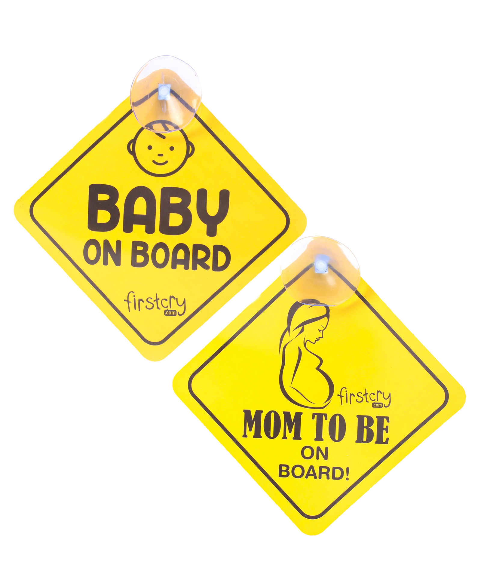 Babyhug  Baby On Board Sign with Suction Cup - Yellow-image-7