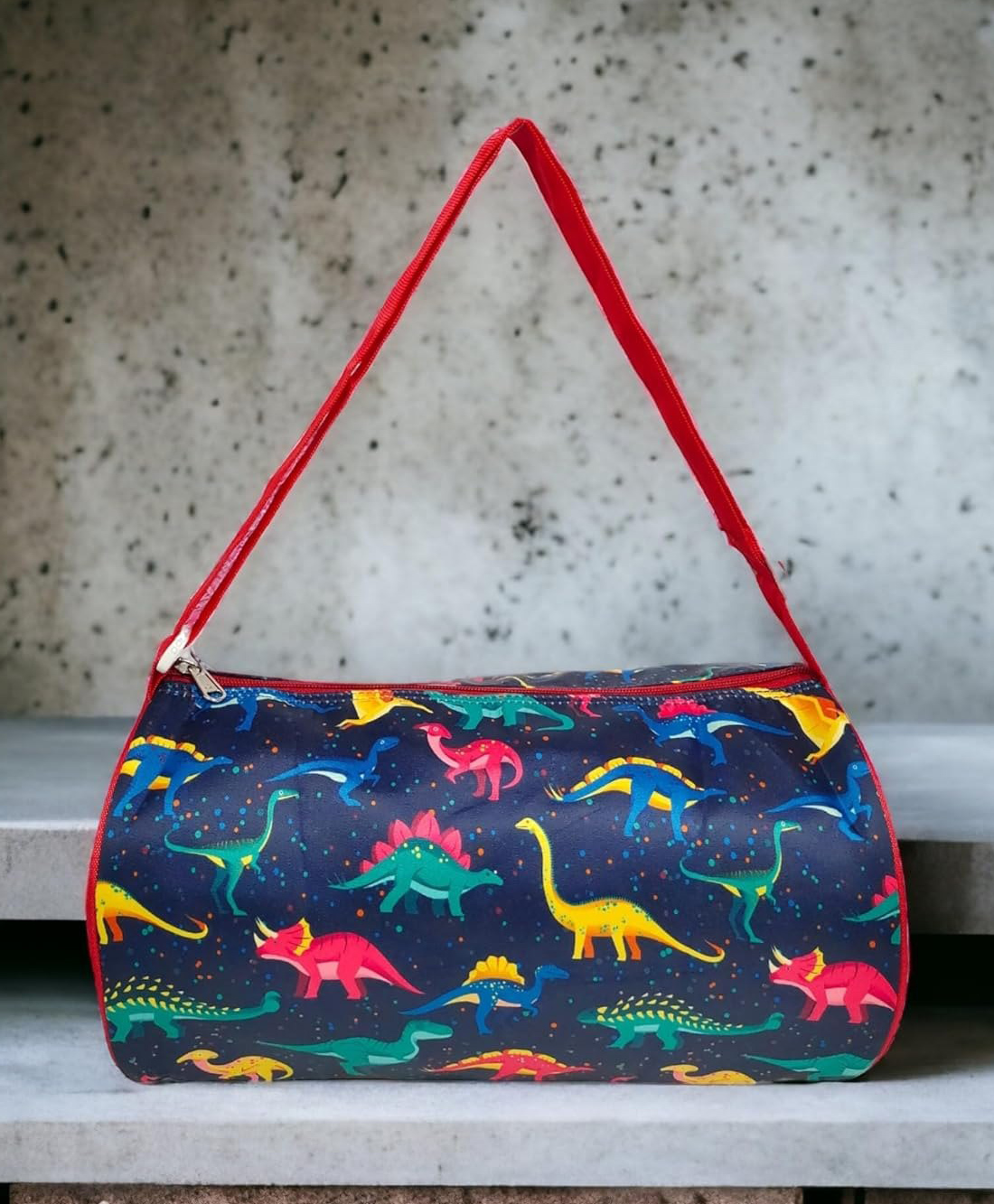 New Pinch Dino Theme Duffle Bag Sling Bag for Kids(color may vary )-image-5