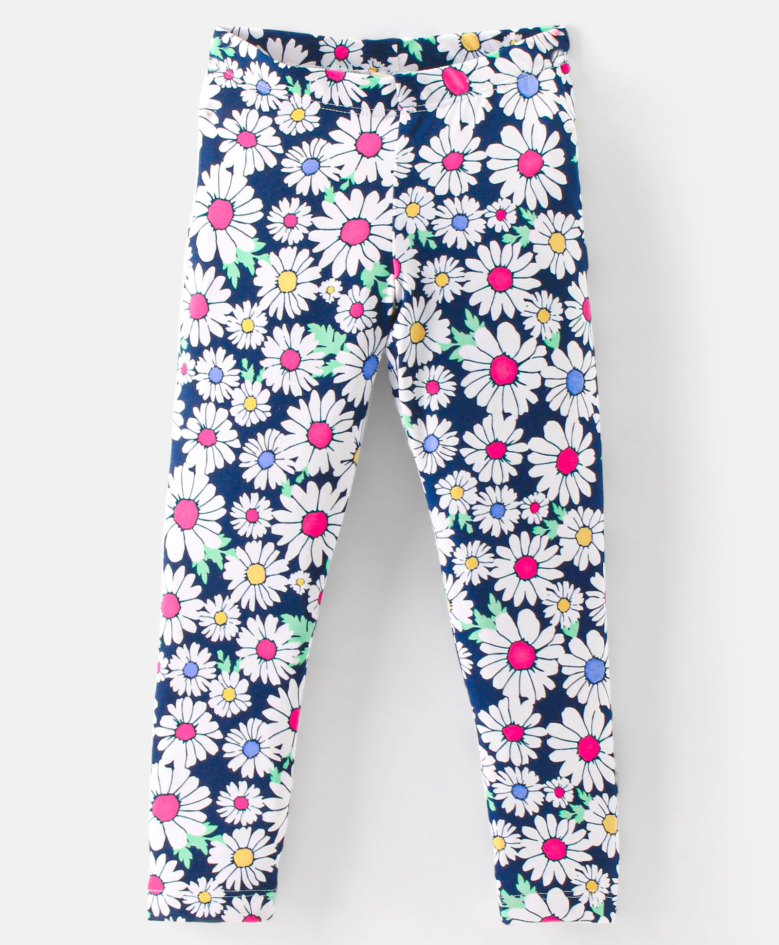 CrayonFlakes Floral Printed Stretchable Leggings - Navy Blue-picture-49