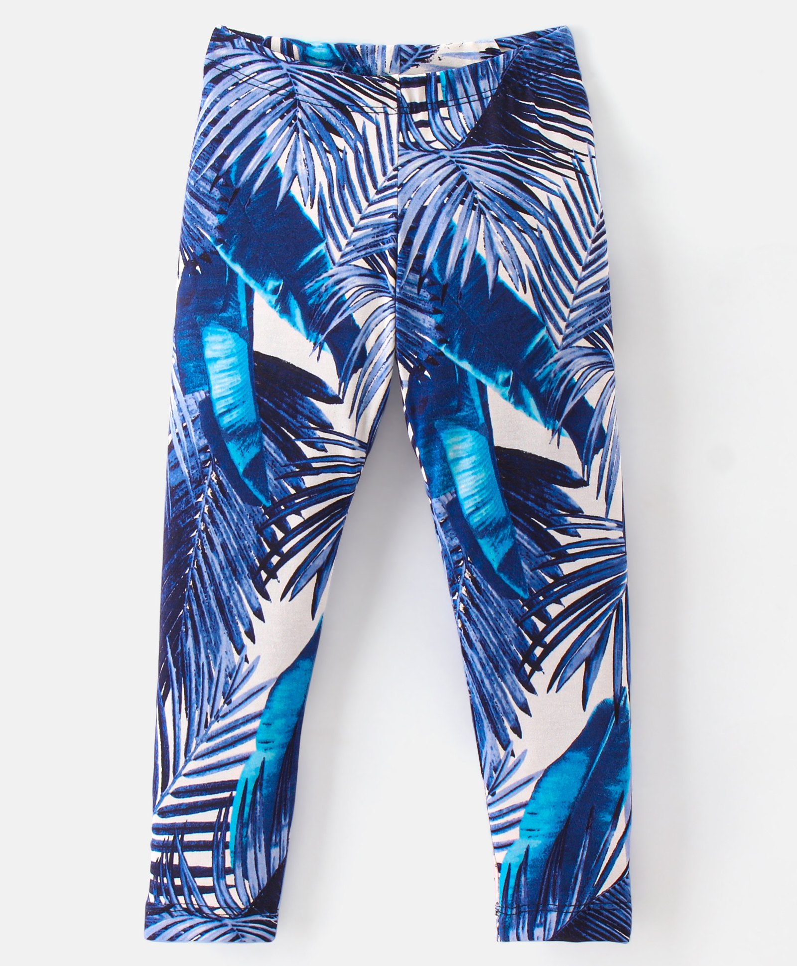 CrayonFlakes Leaves Printed Leggings - Blue-picture-22
