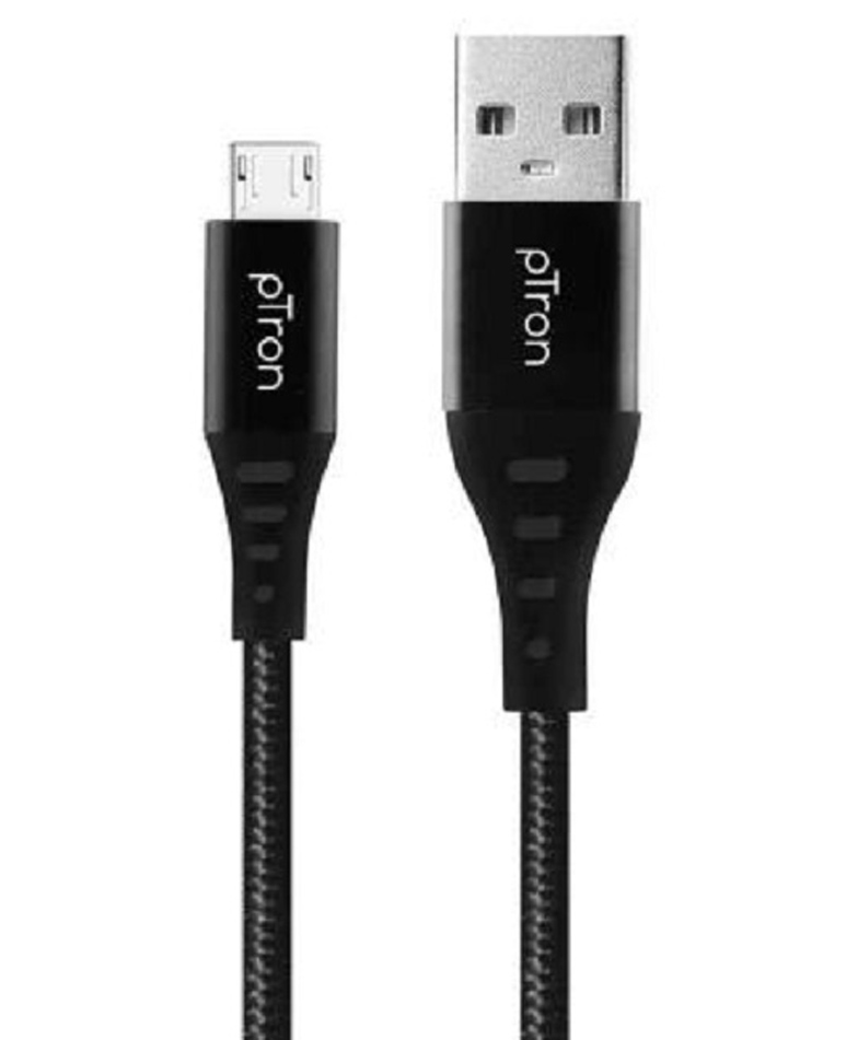 pTron Solero MB301 3A Micro USB Data & Charging Cable-Black-image-3
