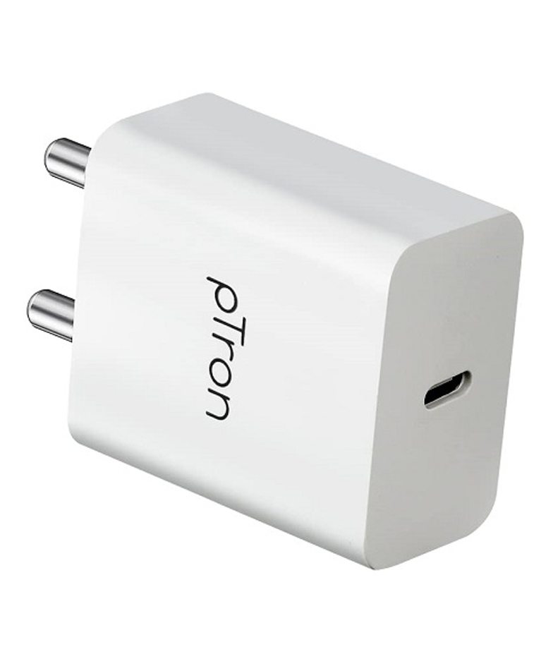 pTron Volta FC14 20W Single Port Type-C/PD Fast Charger-White-picture-11