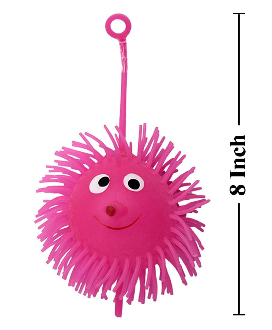 AKN TOYS Combo Pack of 4 - Puffer Teddy Bear Toy & Bouncy Light-up Squeezable Stress Relief Therapy Ball Toy for Kids -Color & Design May Vary-image-39