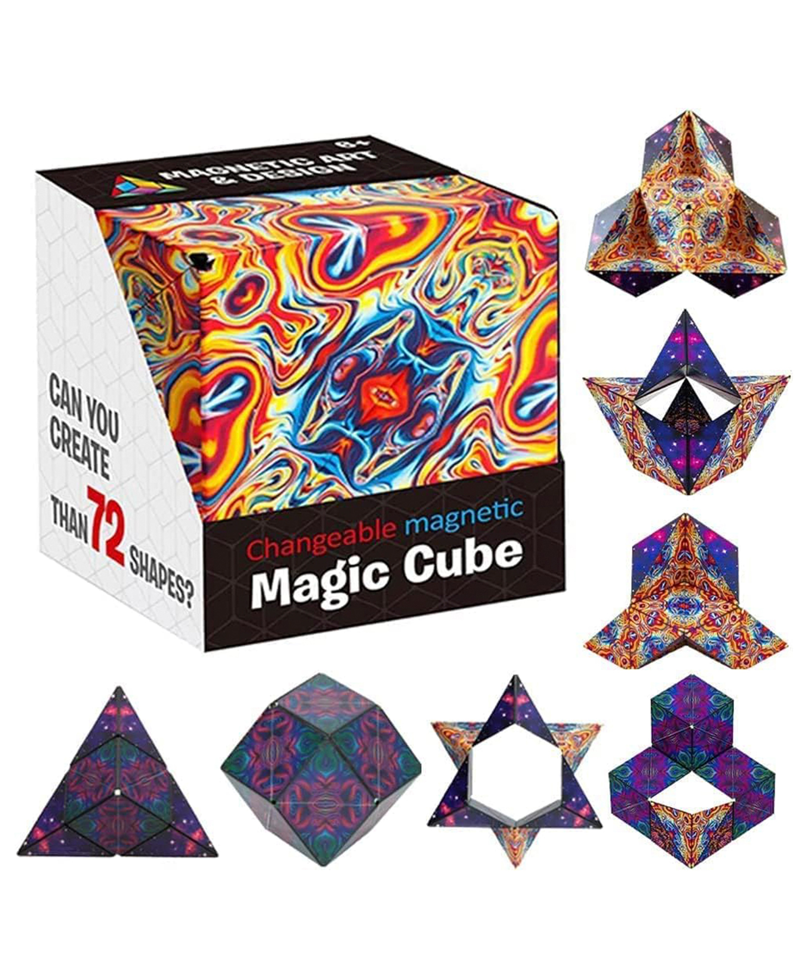 AKN TOYS Shape Shifting Box Fidget Cube - Multicolour-image-8