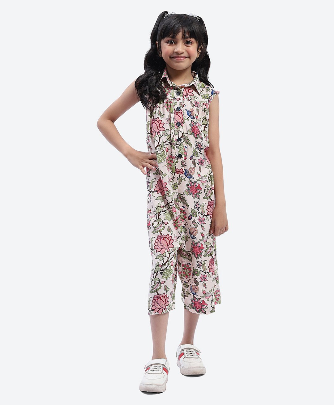 Shilpshakti Cotton Sleeveless Floral Printed Jumper - Multicolored-picture-26