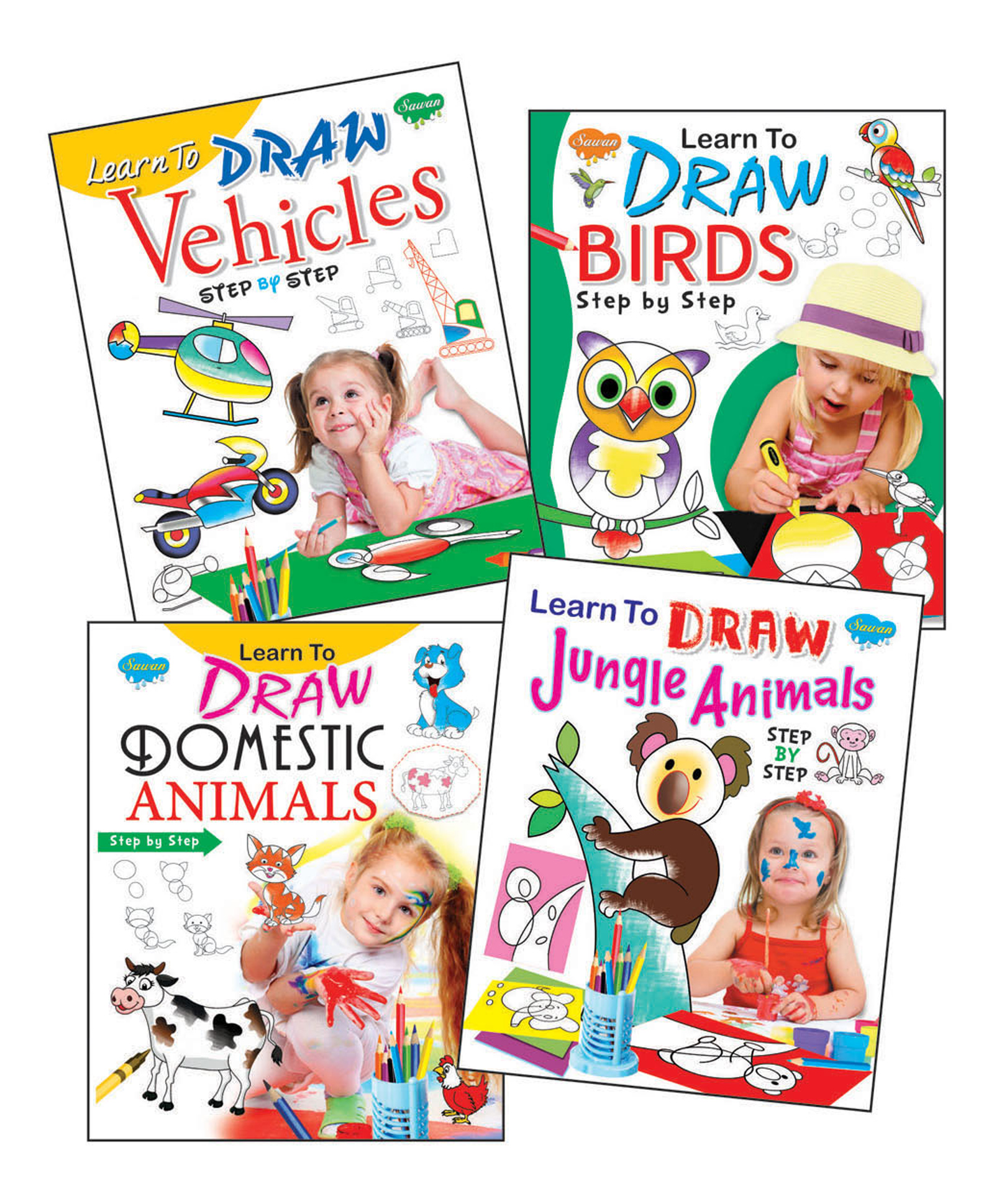 Learn To Draw Books Set of 4 - English-image-30