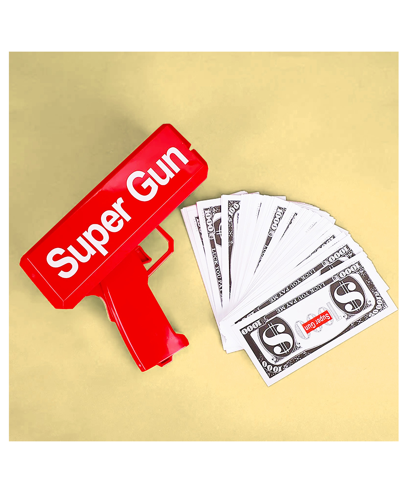 VGRASSP Super Money Gun Toy For Kids And Adults - The Cash Cannon With 1 Bundle Of Fake Dollar For Flawless Enjoyment - Press The Trigger And Magic Begins In Birthdays, Weddings And Other Parties-picture-13