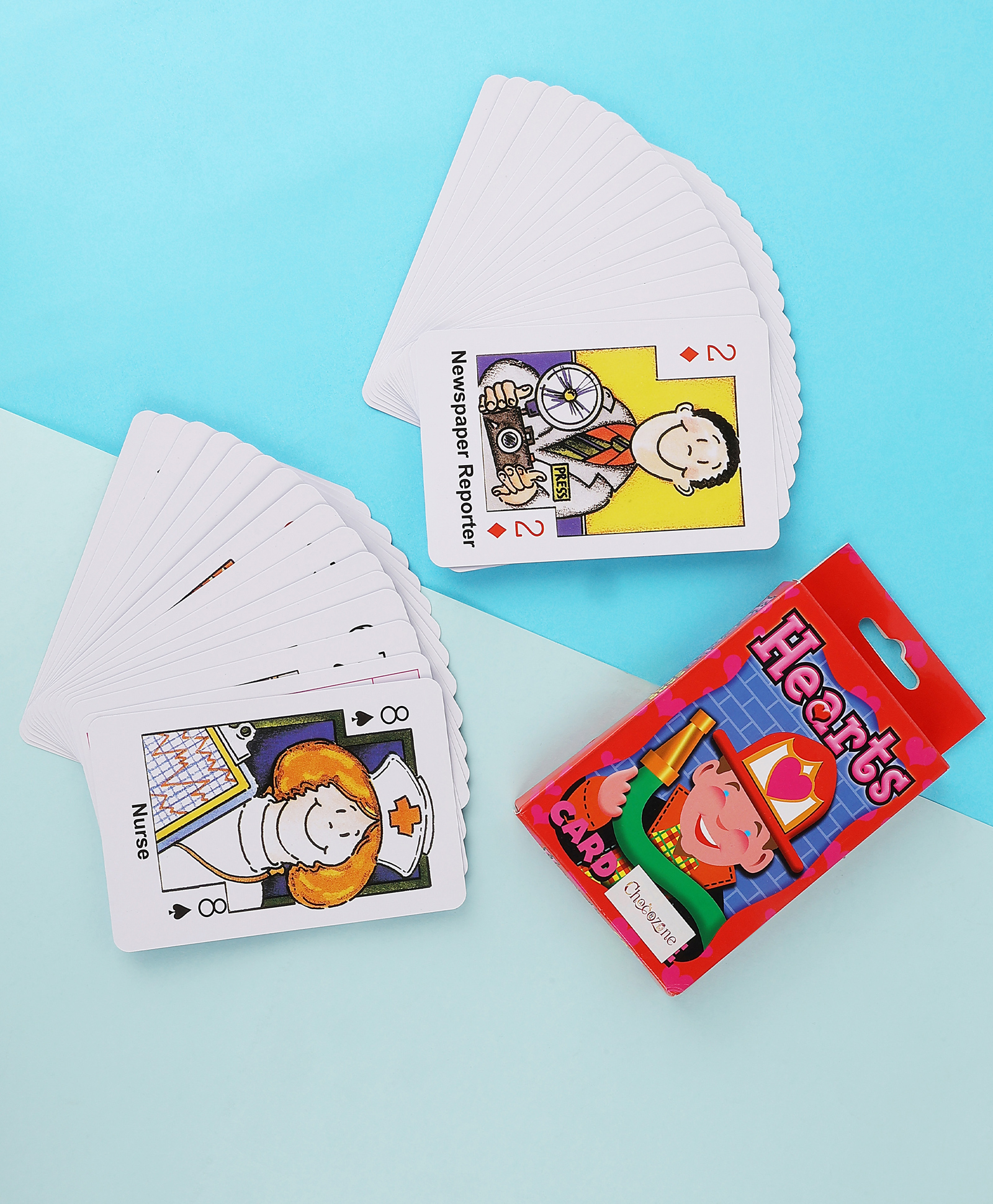 Chocozone Card Games for Kids Crazy Hearts Game Classic Family Games Toys-image-1