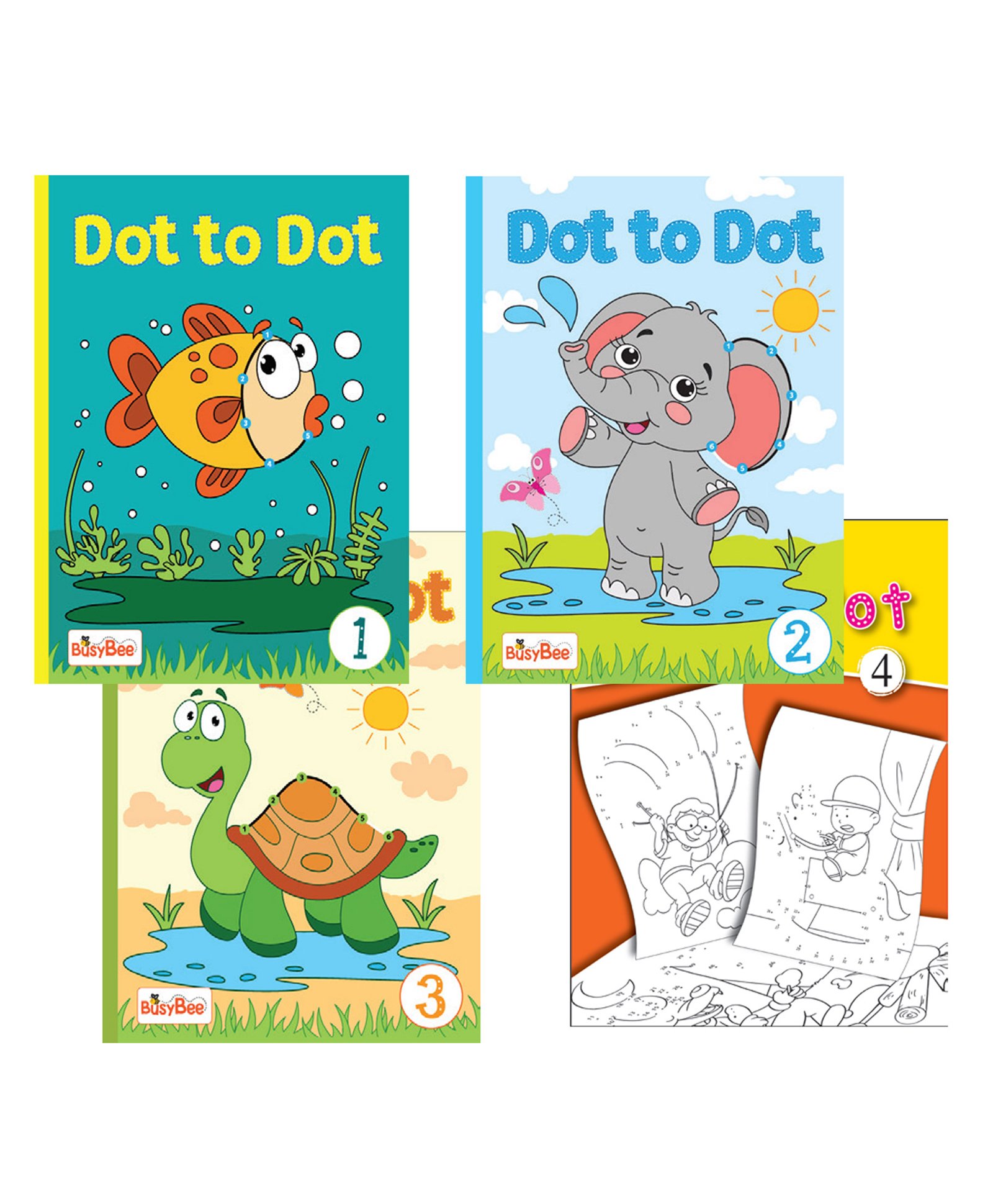 Pegasus Dot to Dot Books Pack of 4 - English-image-35