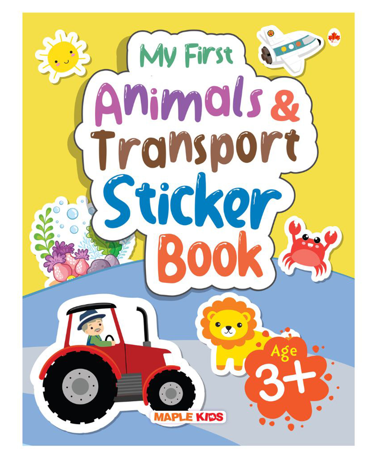 maple press My First Sticker Book Animals and Transport  Activity Book for Kids with 100+ stickers - English-picture-26