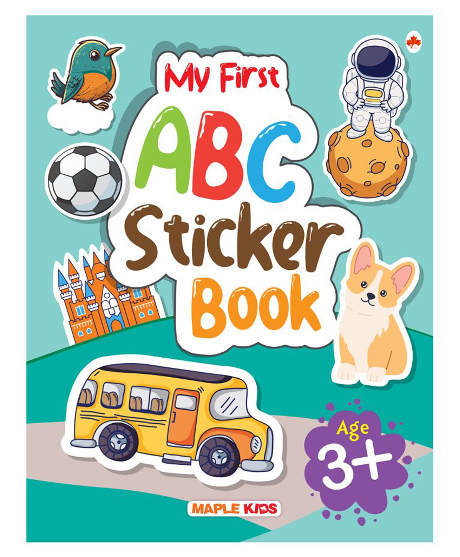 My First Sticker Book ABC Alphabet Activity Book for Kids with 100+ stickers - English-image-1