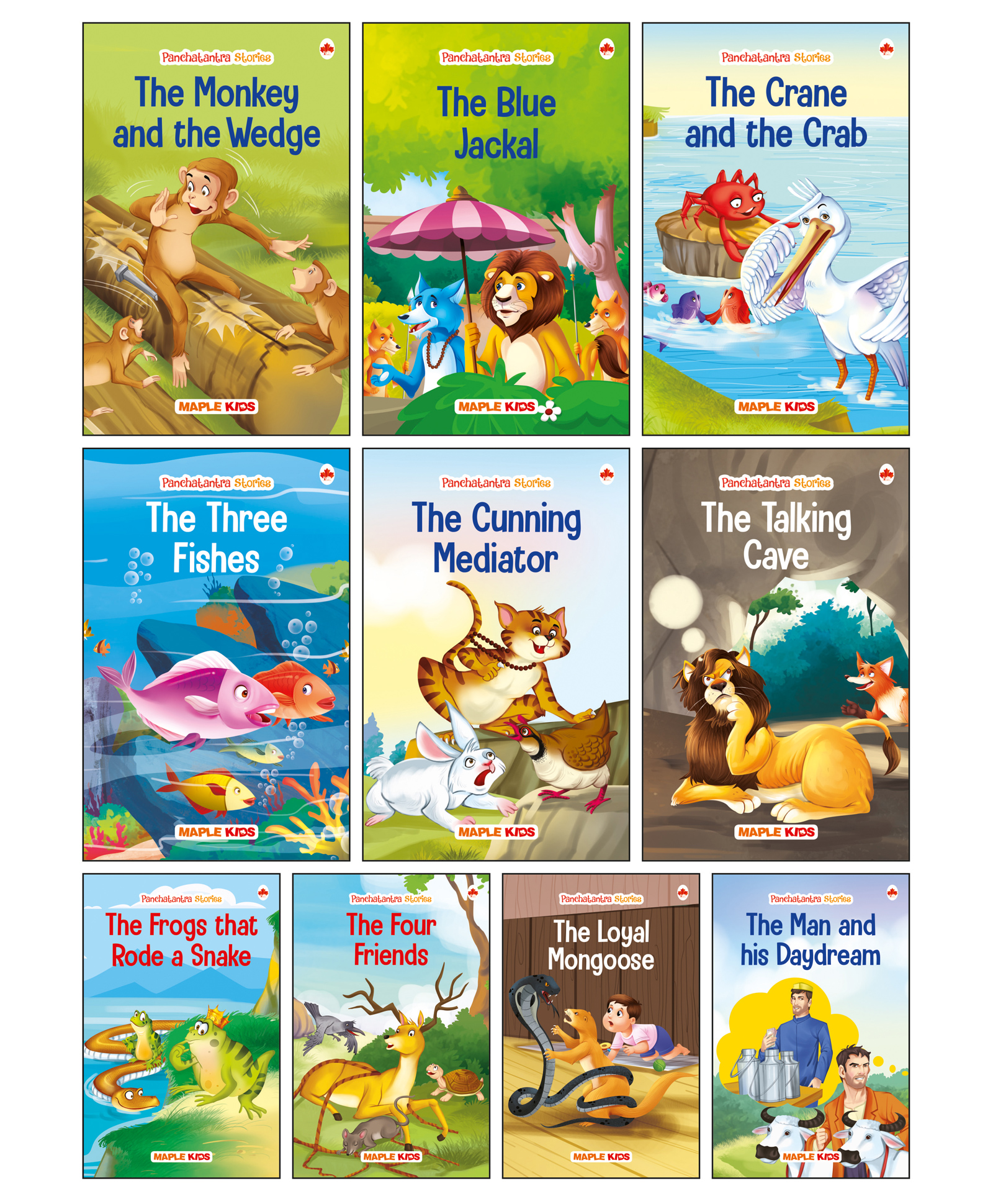 maple press Panchatantra Story Books for Kids Illustrated Set of 10 Books - English-picture-24