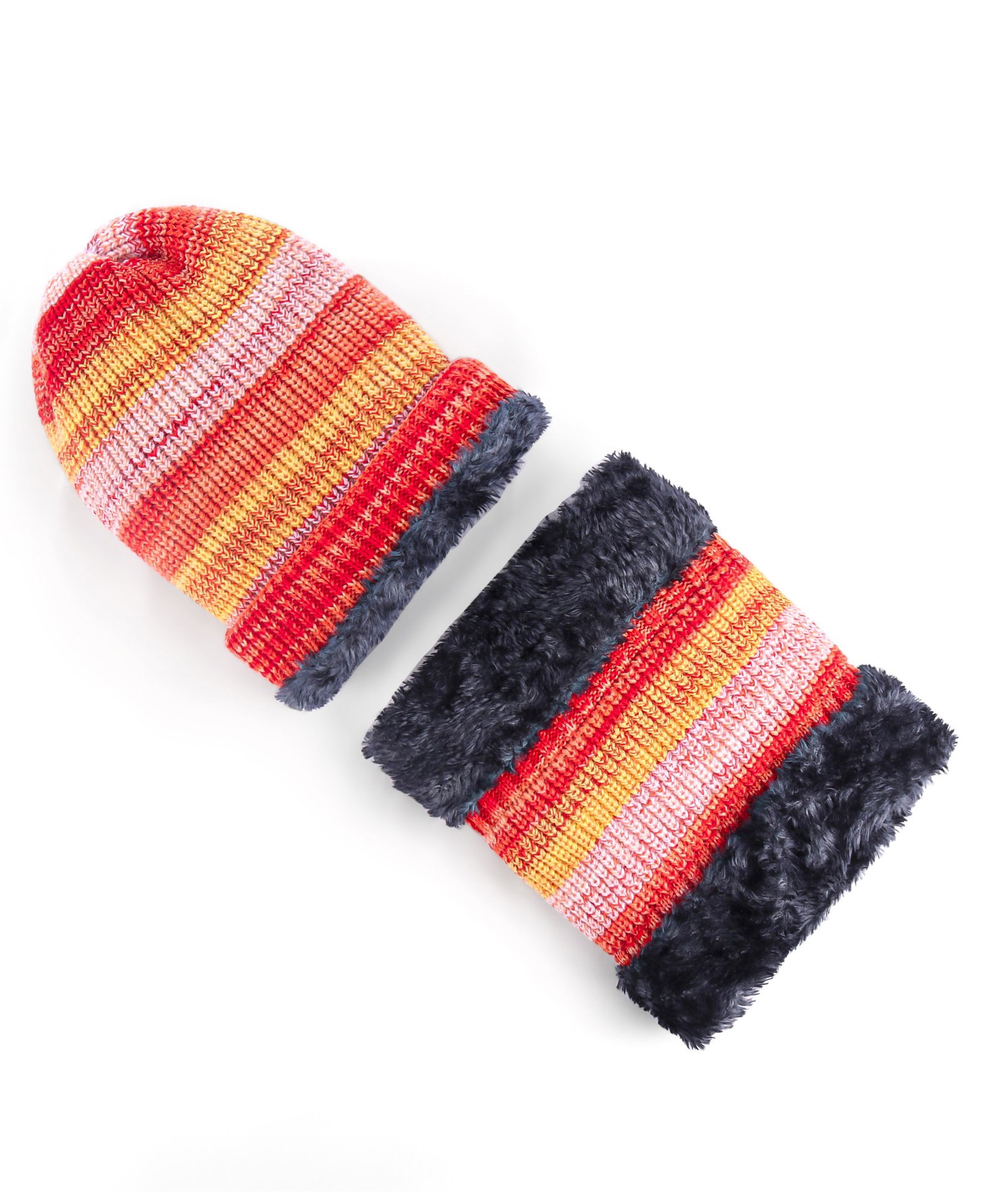 Pine Kids Woollen Cap & Muffler Set - Multicolor-image-10