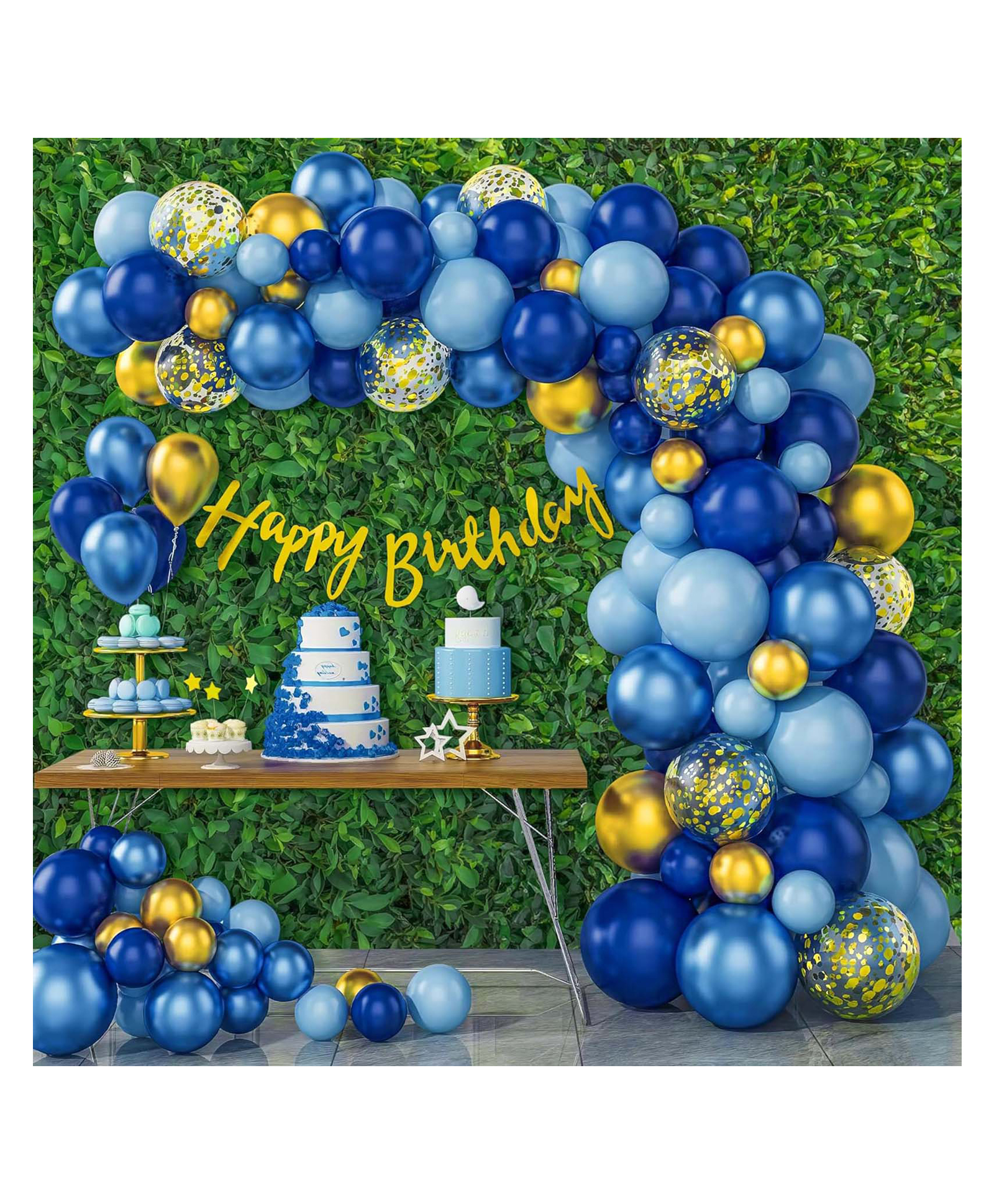 Special You Blue theme Birthday decoration items for Boy with blue balloons for birthday decoration, birthday balloons for decoration, birthday celebration decoration kit, Birthday decor- 61 Items-picture-37