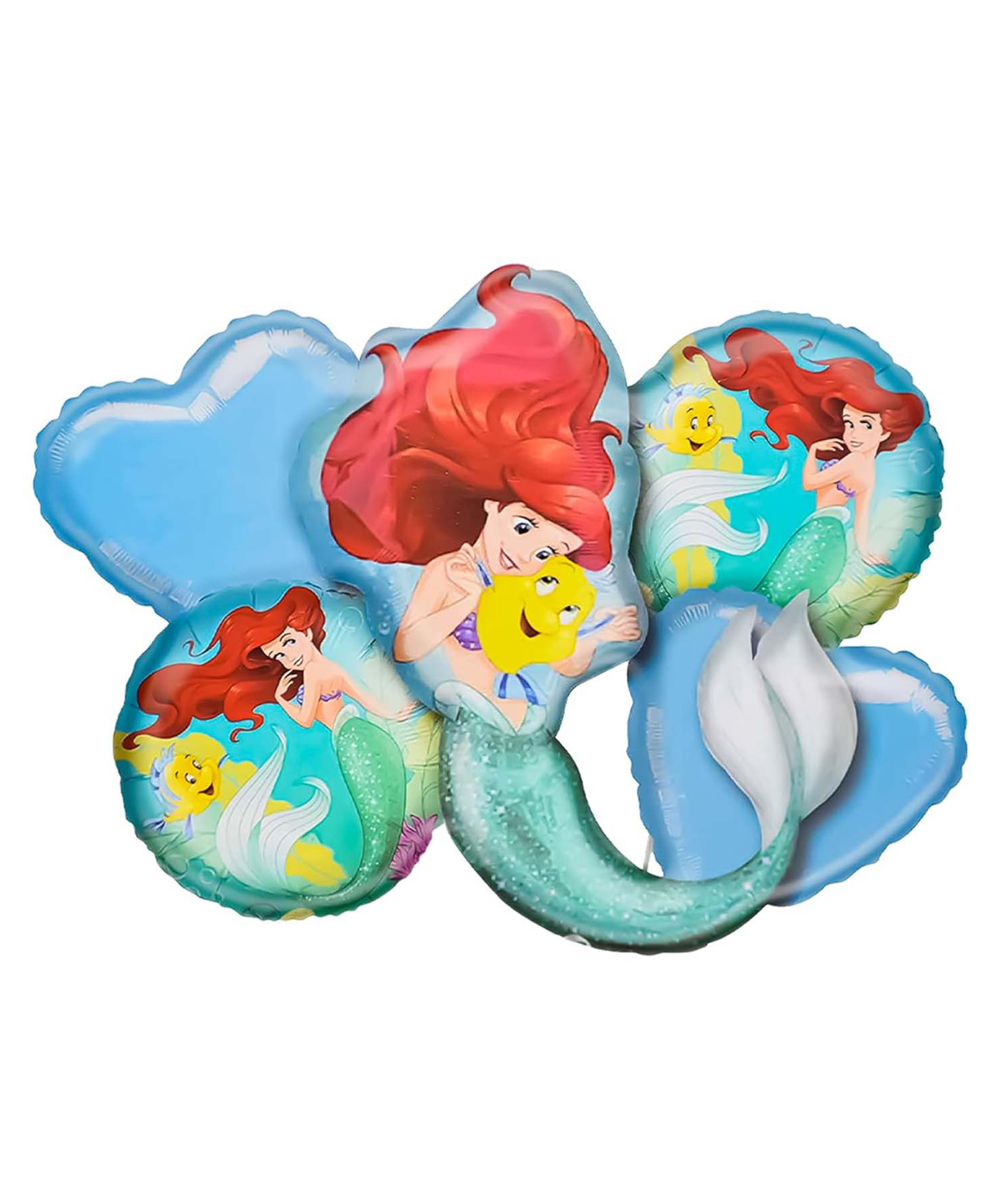 Special you Mermaid Theme foil balloon set for Girls & kids party decoration with heart & Printed foil balloon perfect for birthday, kids room decoration-pack of 5 items-picture-10