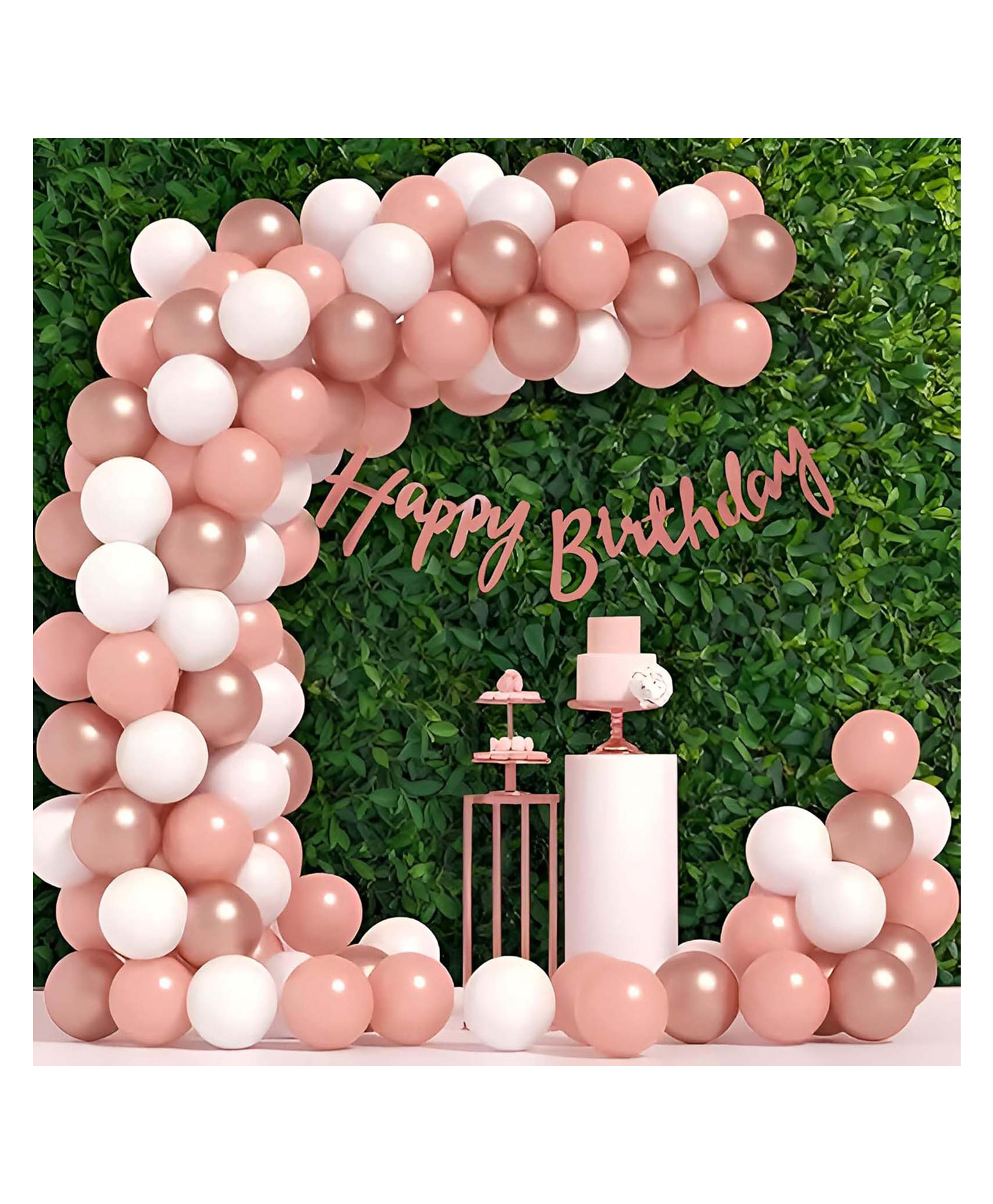 Special You Rosegold theme birthday decoration items for girls , Birthday Decoration kit , Balloons for Birthday decor , Birthday Balloons decoartion kit - 52 pcs-picture-43
