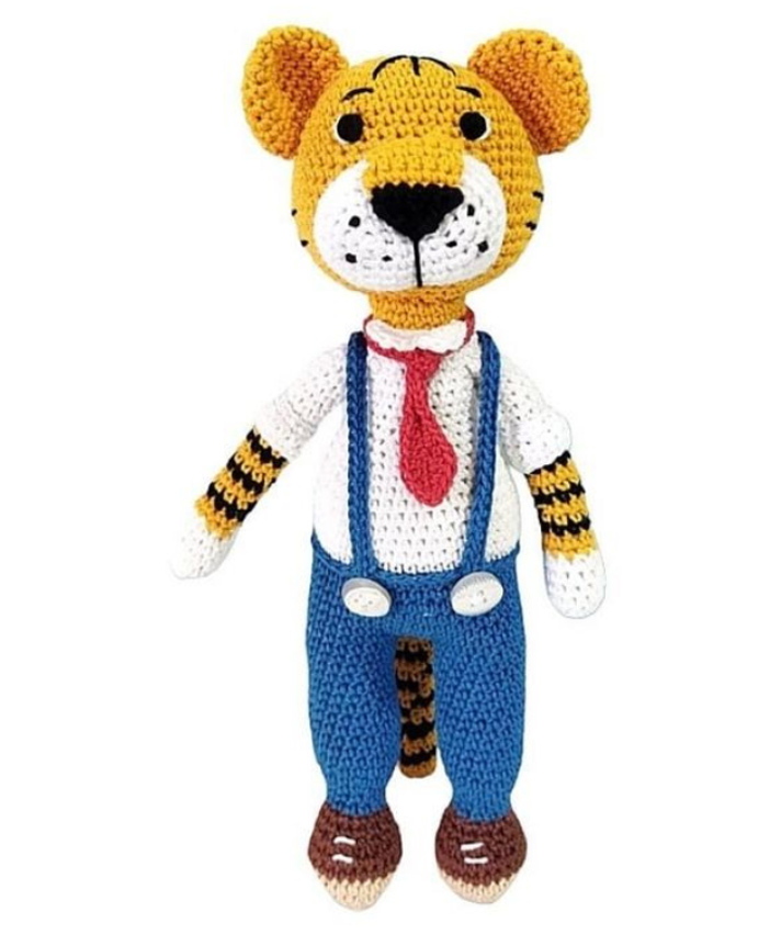 HAPPY THREADS | Rocky Tiger for Kids Gifting - Length 23 cm-picture-34