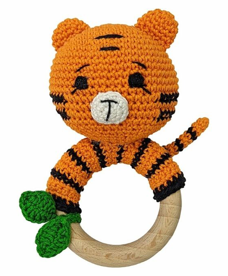 Happy Threads | Tiger  Rattle | Adorable| Rattle| For Babies | Gifting-picture-41