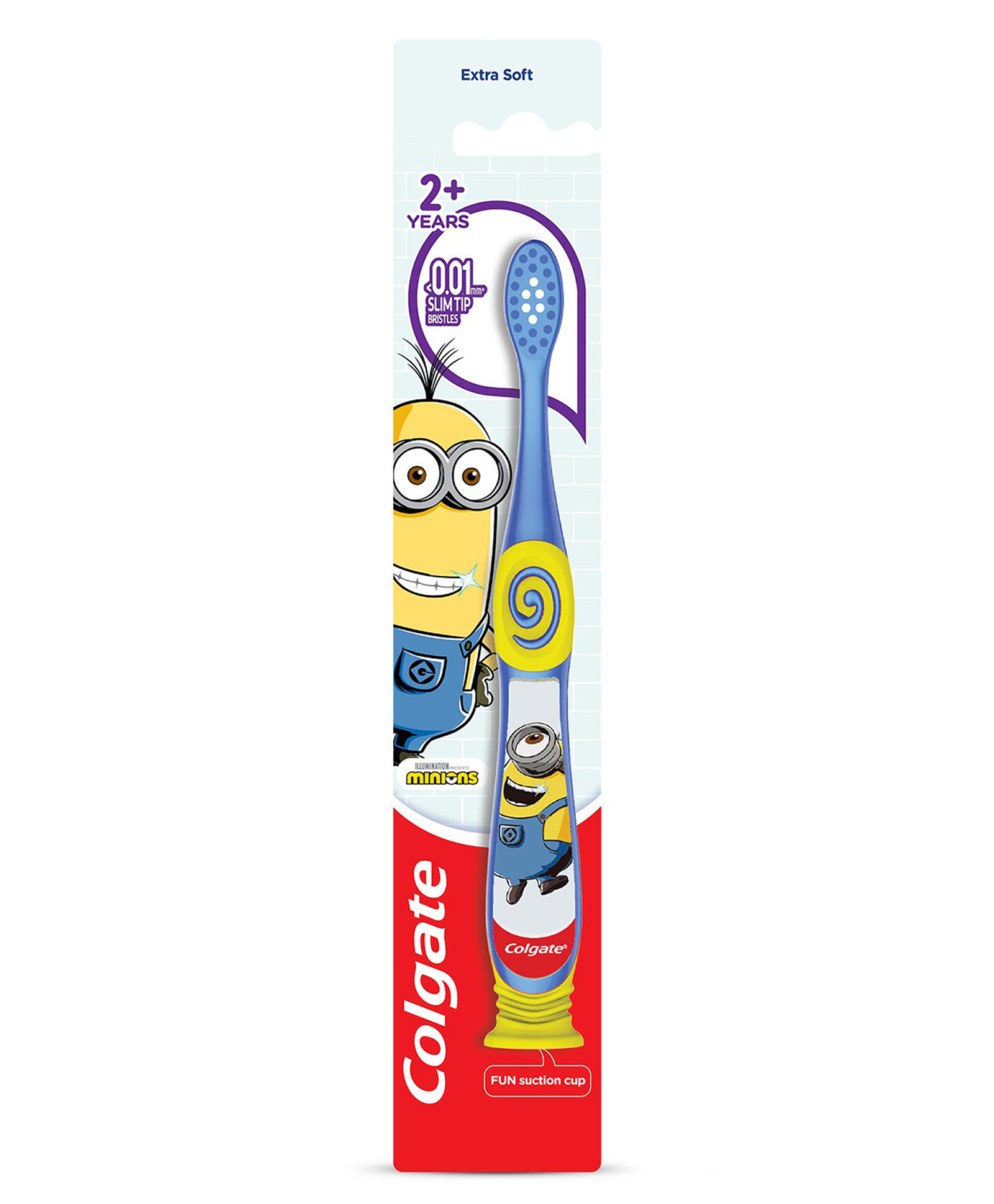 colgate baby Colgate Kids Minion Toothbrush With Extra Soft Bristles & Tongue Cleaner - Blue & Yellow-picture-19