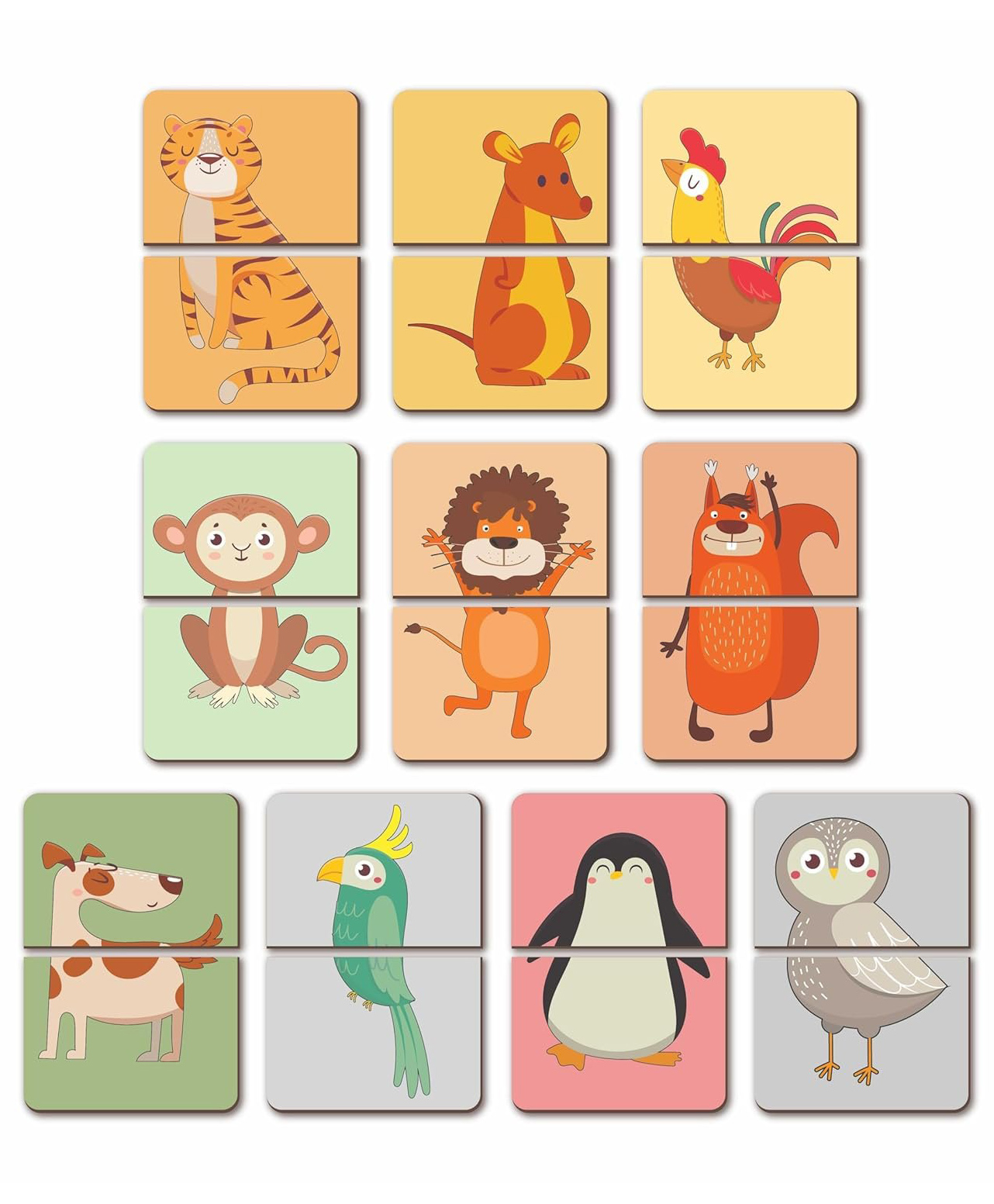 minileaves Mini Leaves Head and Tail 2 Pieces Wooden Memory Game for Kids-picture-12