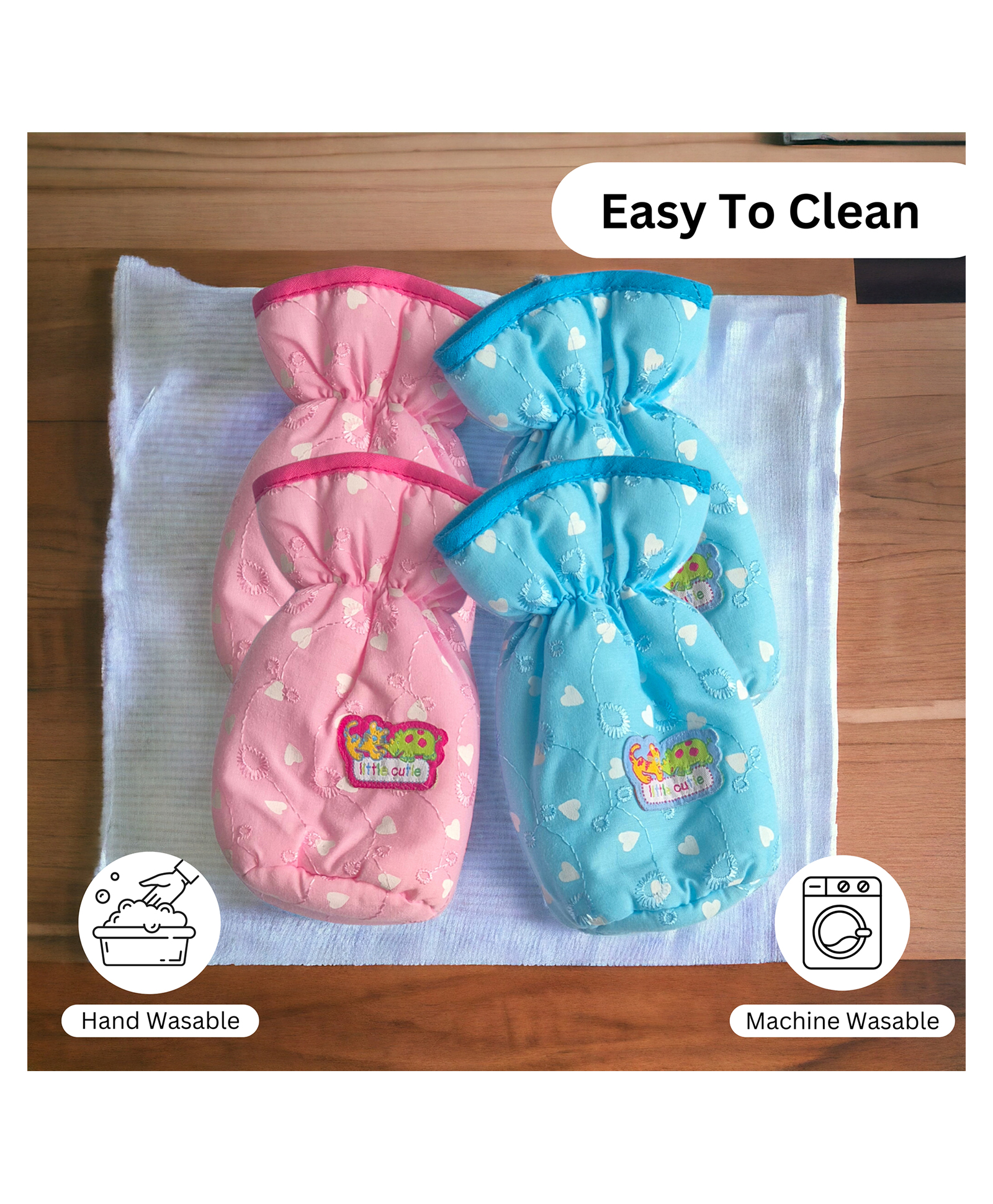 VOIDROP Chikankari Cute Stretchable Baby Feeding Bottle Cover with Easy to Hold Strap Feeding Bottle Cover Suitable for 250-300ML Pack of 4 (Multicolor)-picture-39
