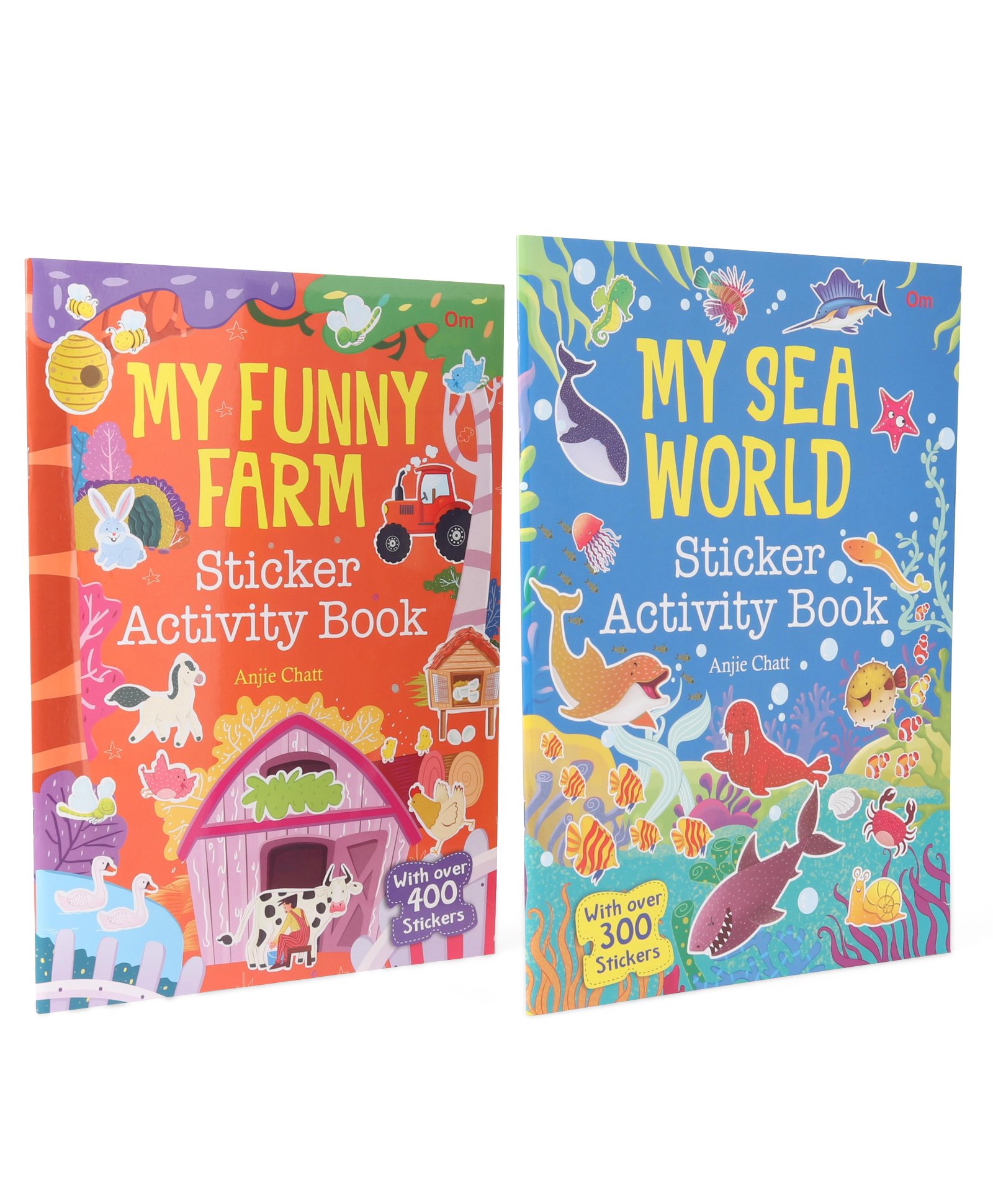 My Sea World and My Funny Farm Sticker Activity Book Set of 2 Books - English-image-49