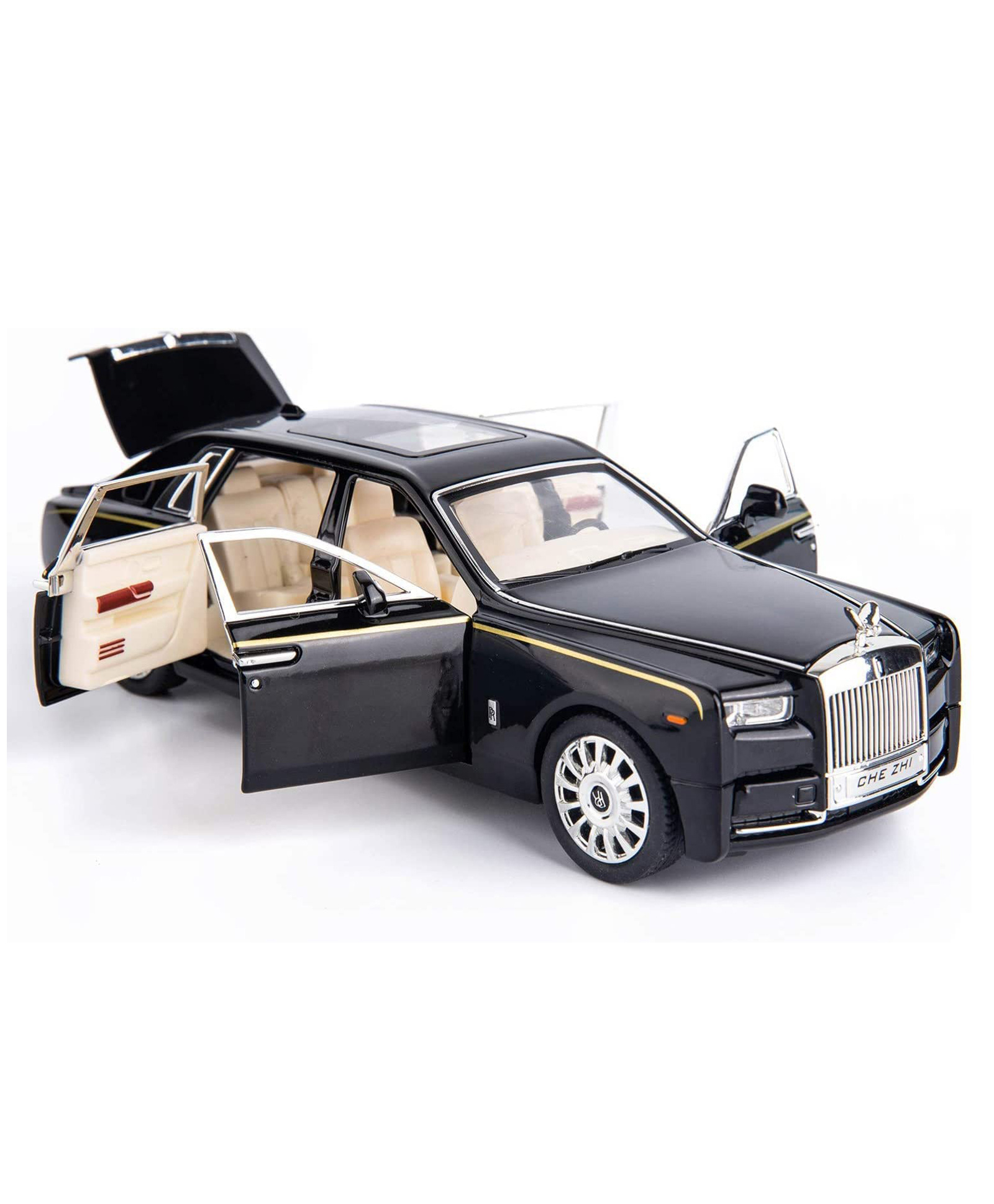 AKN TOYS Diecast Toy Car Scale Model Pull Back Vehicles Alloy Simulation Supercar with Lights and Sound Also for Car Dashboard Kids Adult RR Phantom-(COLOR MAY VARY )-picture-43