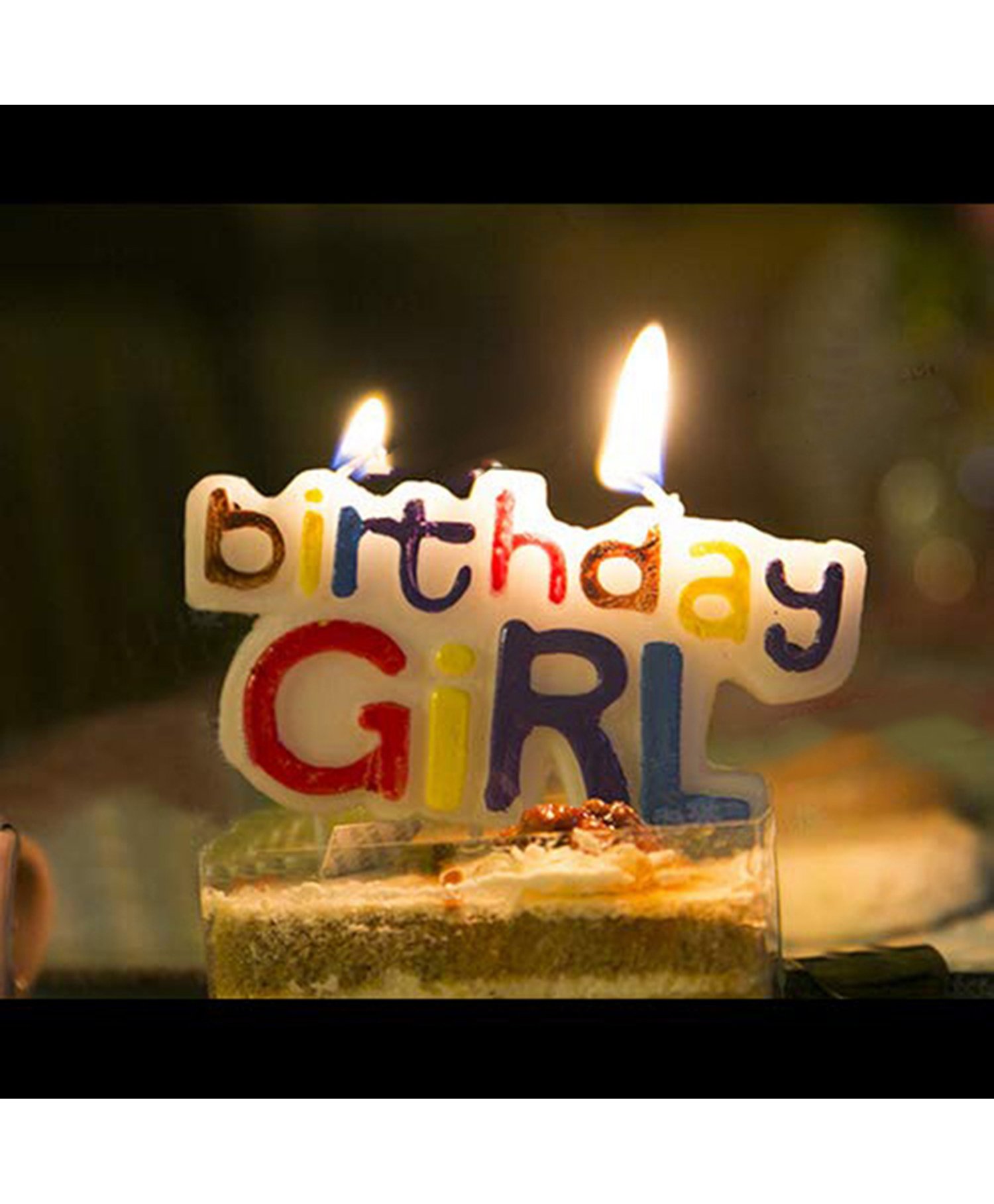 Funcart Birthday Girl Candle - Multi Color-picture-45