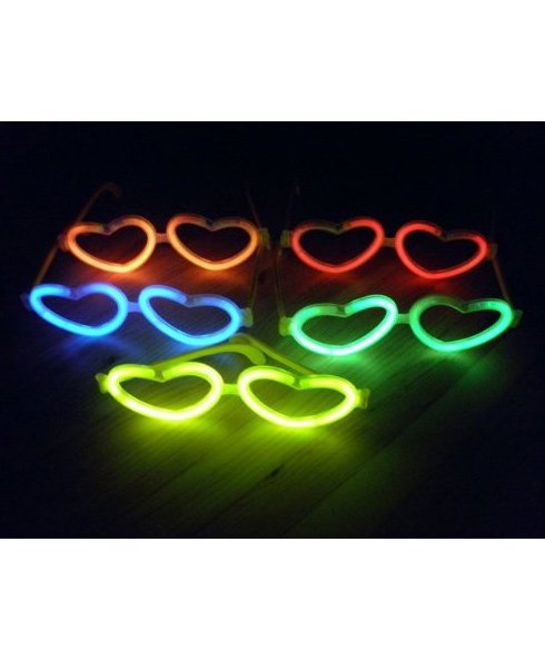 Funcart Glow Heart Shaped Glasses (Color May Vary)-picture-15