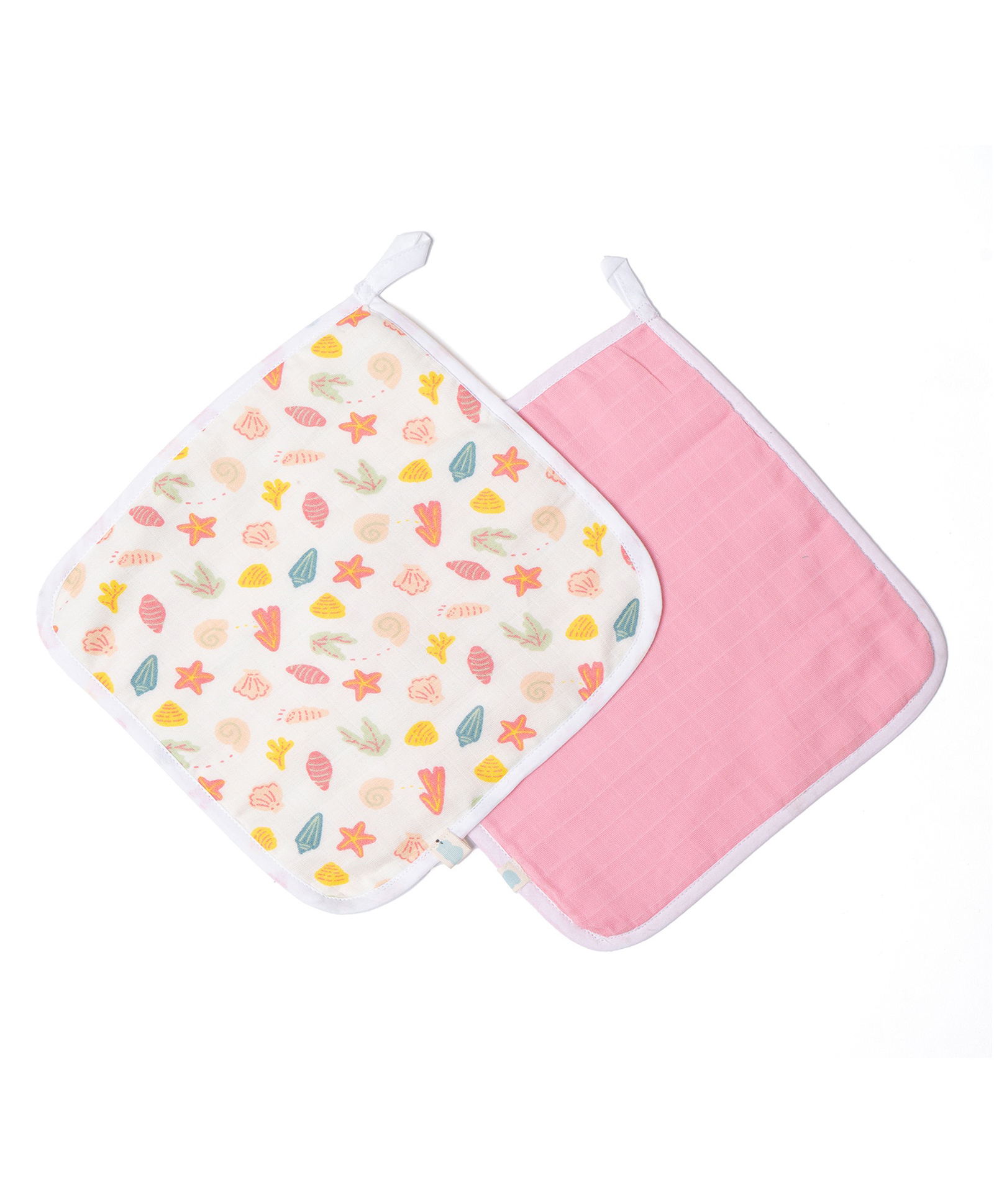 TIDY SLEEP Muslin Face/Wash Cloth-Assorted Colours-Pack of 2-image-29