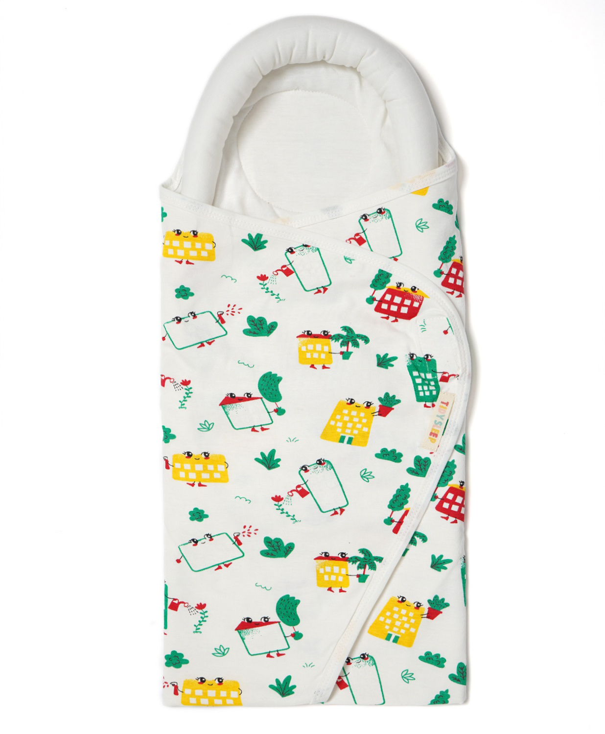 TIDY SLEEP Pod Wrapper for New Born Babies-White Wild City-picture-13