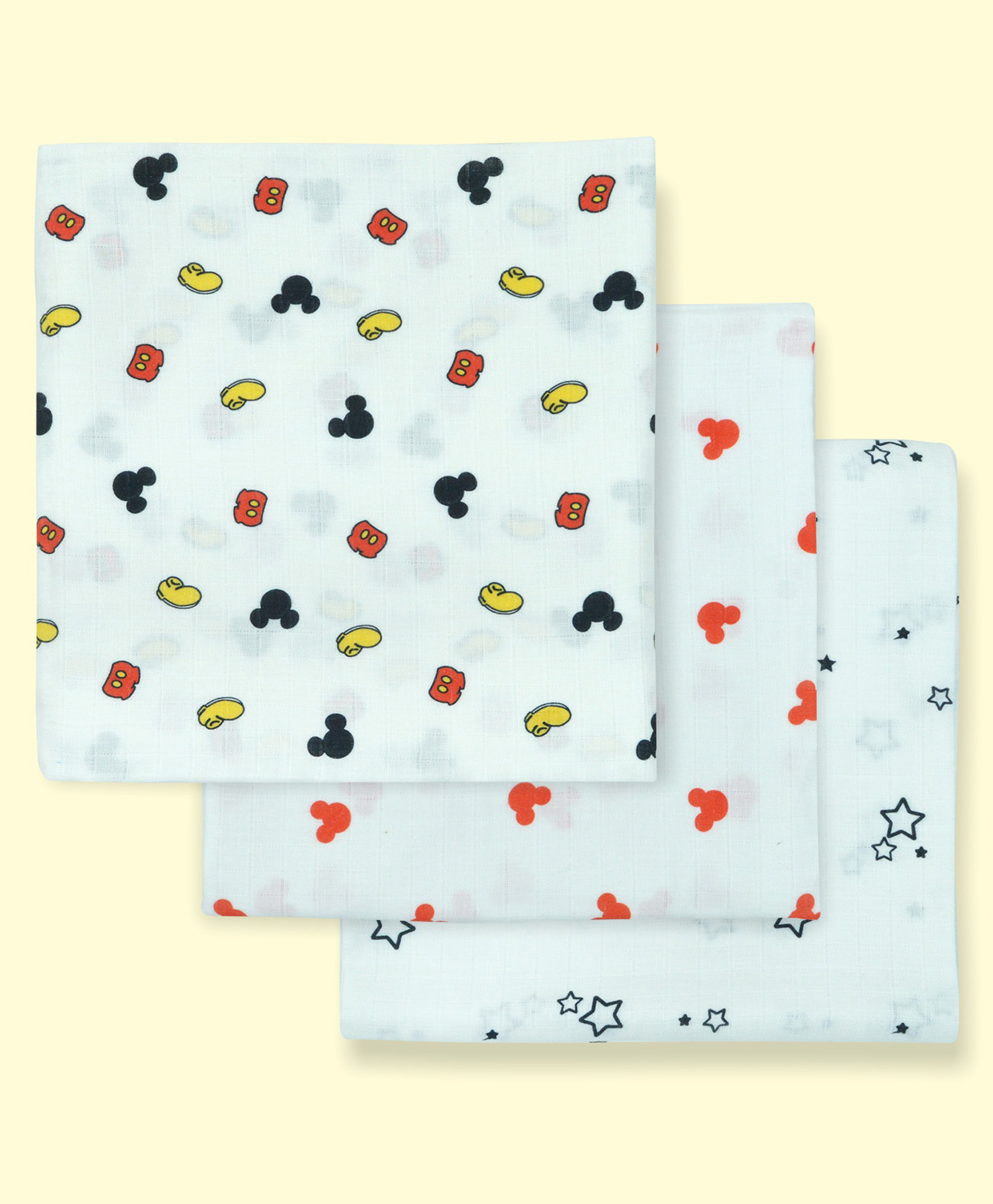 TIDY SLEEP Cotton Muslin Swaddle - Boat House Mickey-Pack Of 3-picture-28