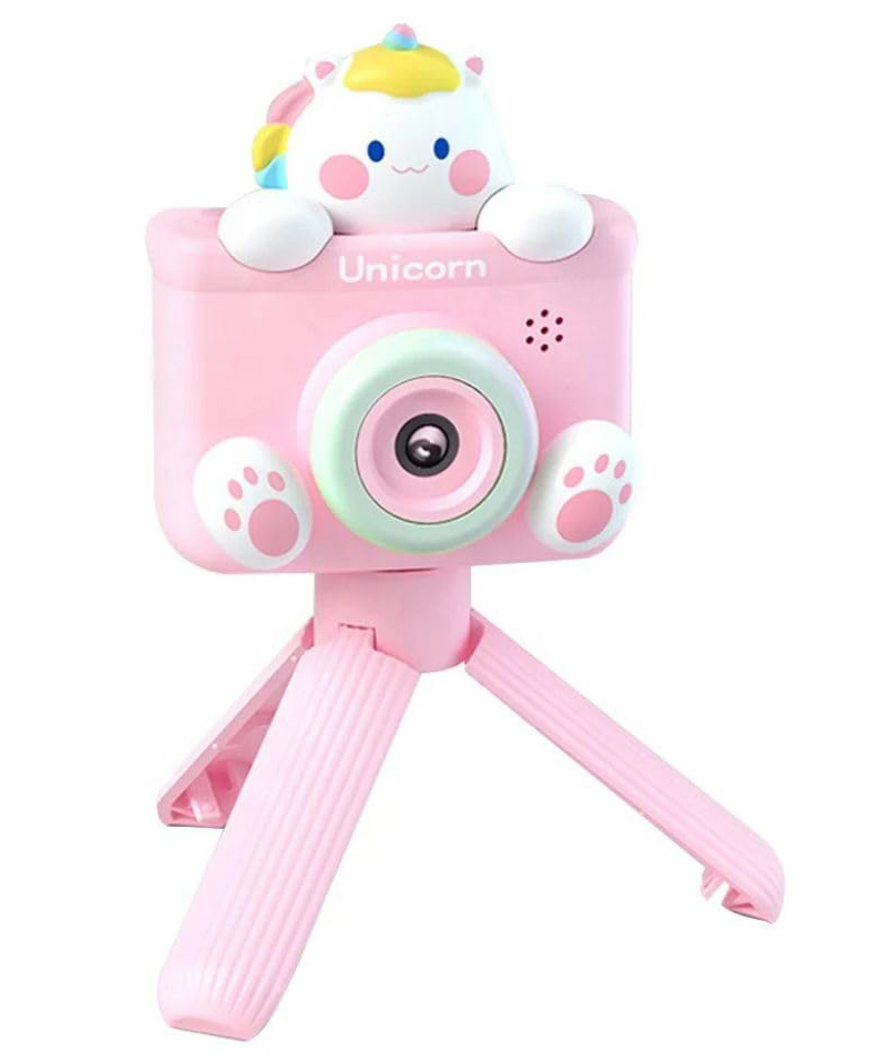 Happy Hues Digital Camera with Tripod Stand for Kids with HD Video- 1080P & 2.4inch IPS Screen -Camera Toy with Filters-Frames & in-Built Games for Kids- Pink-image-42