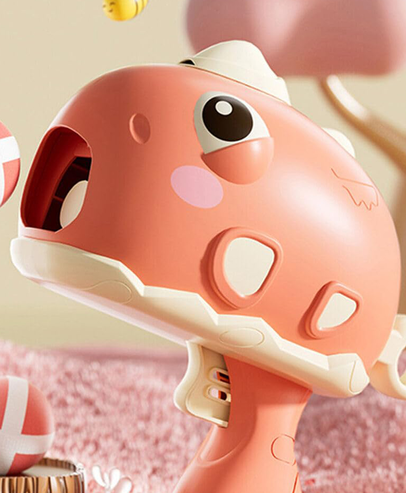 Happy Hues Dinosaur Toy Gun- Foam Bullet Blaster-Dart Target Games for Kids- Indoor Toys -Red-picture-12