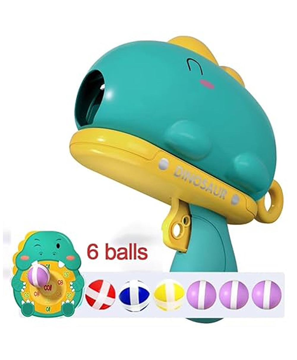 Happy Hues Dinosaur Toy Gun- Foam Bullet Blaster-Dart Target Games for Kids- Indoor Toys -Green-picture-27