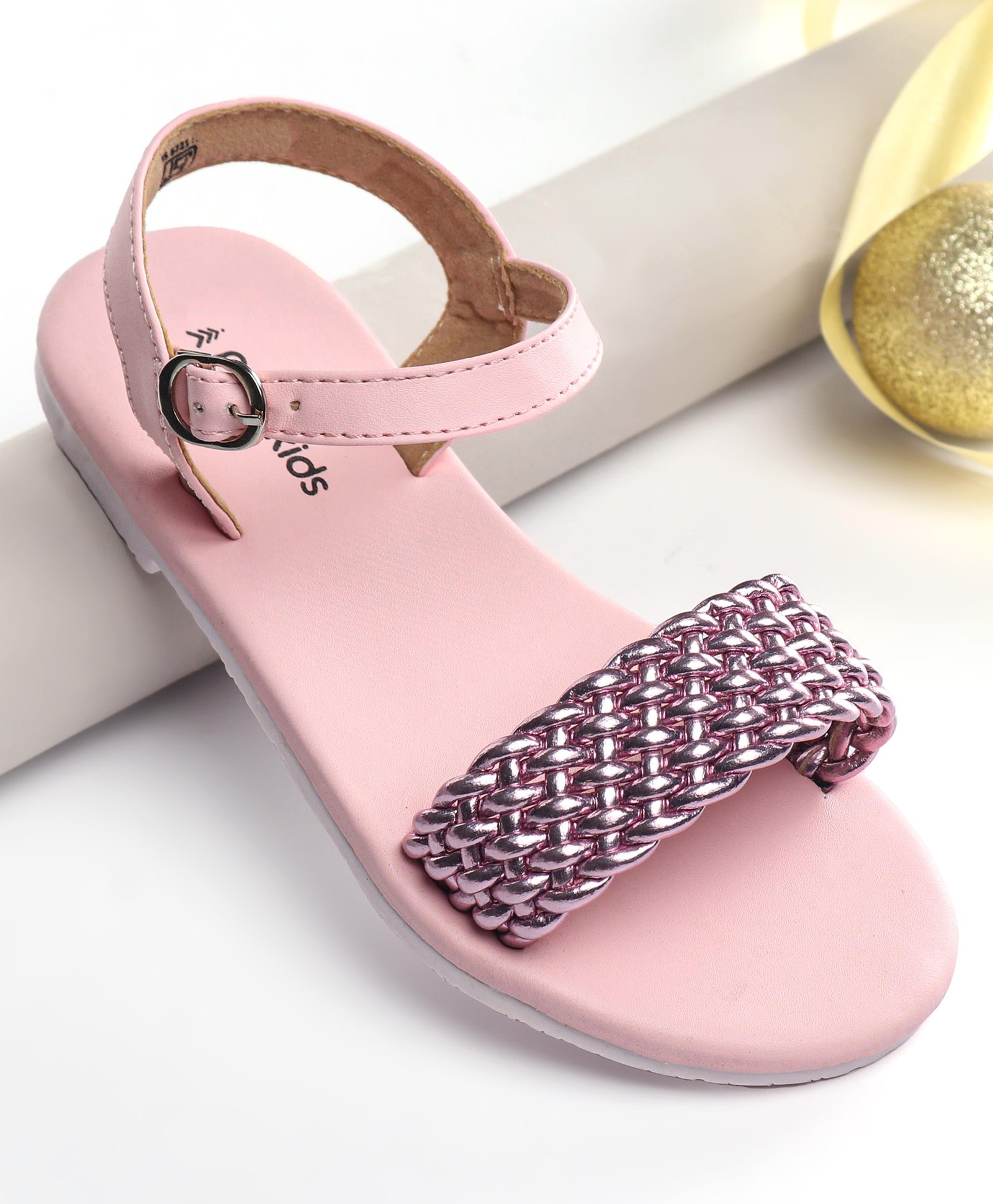 Pine Kids Buckle Closure Sandals - Pink-picture-22