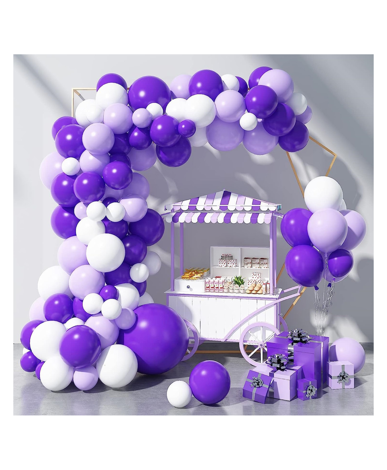Bubble Trouble Purple Balloons for Birthday Decoration, Happy Anniversary Décor, Bride To Be, Wedding Ceremony Decoration, Purple Balloons for Decoration In Baby Shower Pack of 77 Pcs-image-9