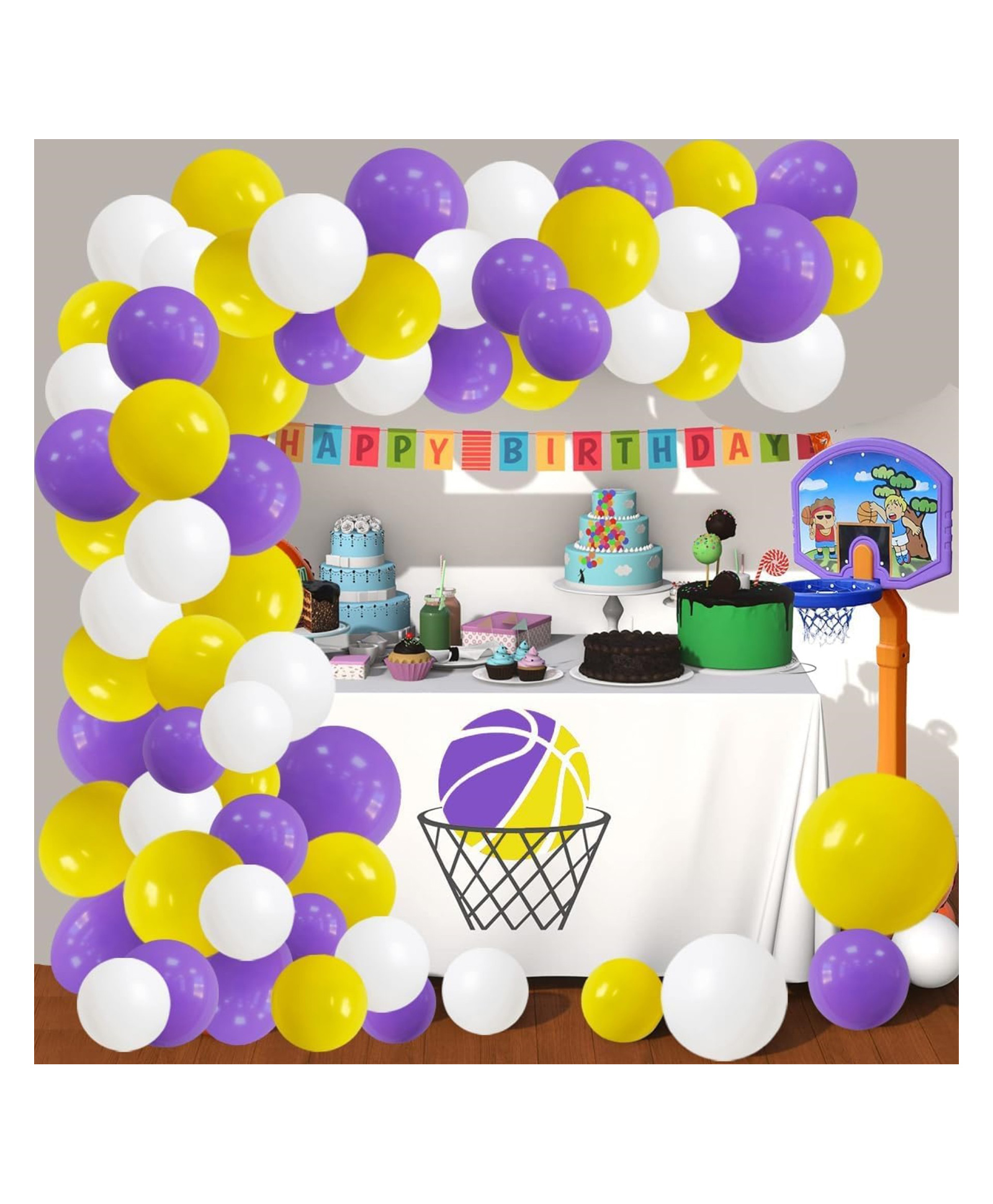 Bubble Trouble Balloons Arch Garland Decorations Set of 77 Pcs for Happy Birthday Decoration, Happy Anniversary, Baby Shower Balloons Decoration Set, Marriage Decoration Items for Wedding Balloons-image-12