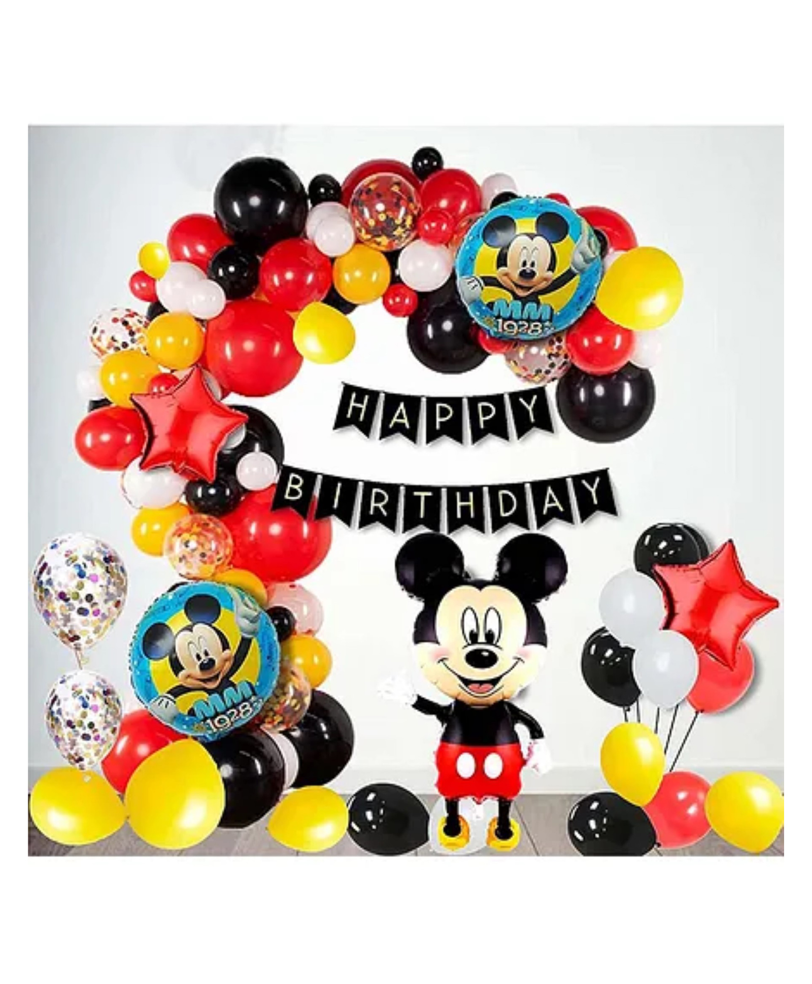 Bubble Trouble Mickey Mouse Foil Balloon 5-Piece Set & More - Perfect Birthday Decoration Kit for Boys, Girls, & Kids Indoors & Outdoors - Pack of 66-image-34