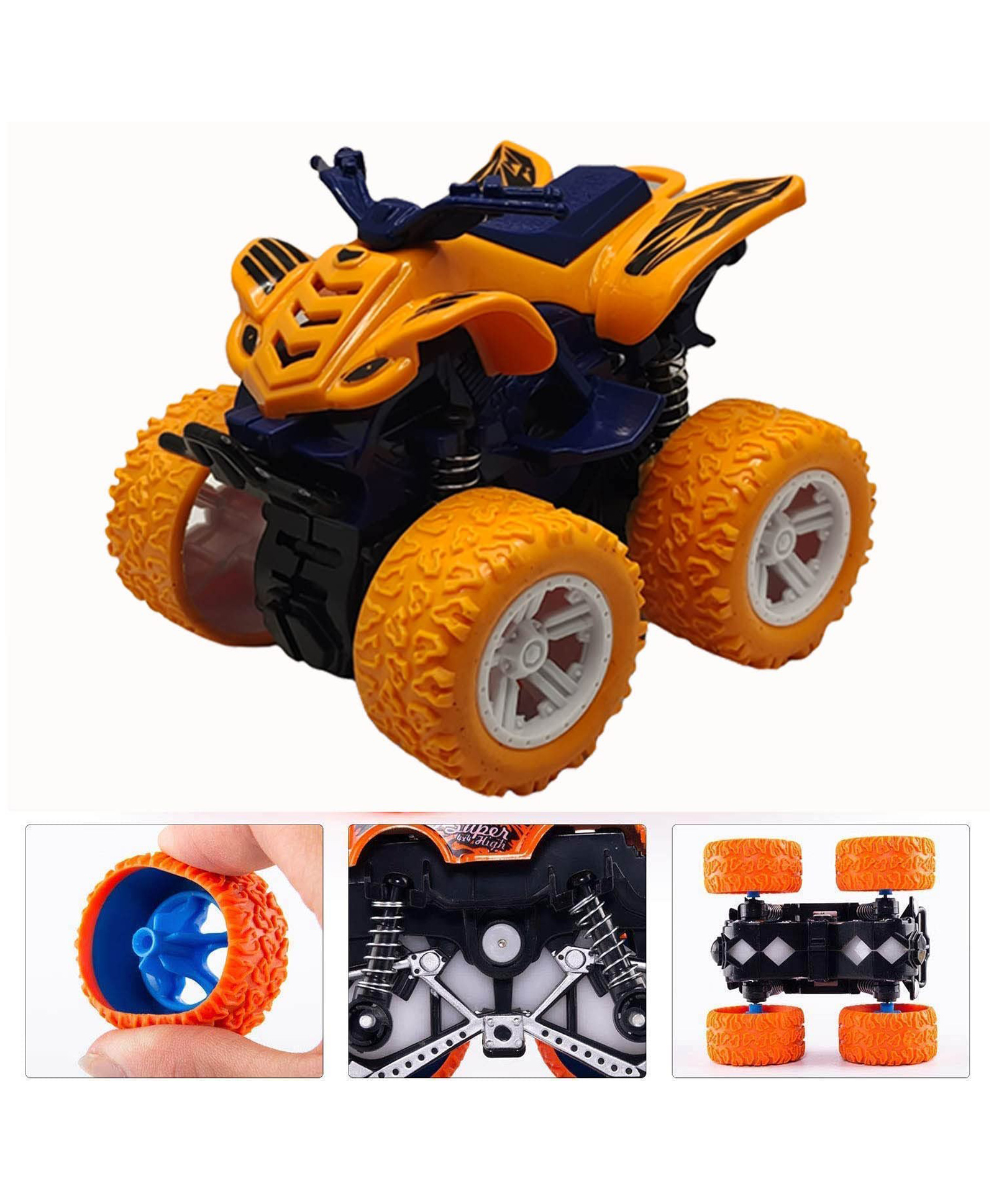Sanjary Griffiti Monster Bike 4x4 Super Speed Toy for kids -Color & Design May Vary-picture-34