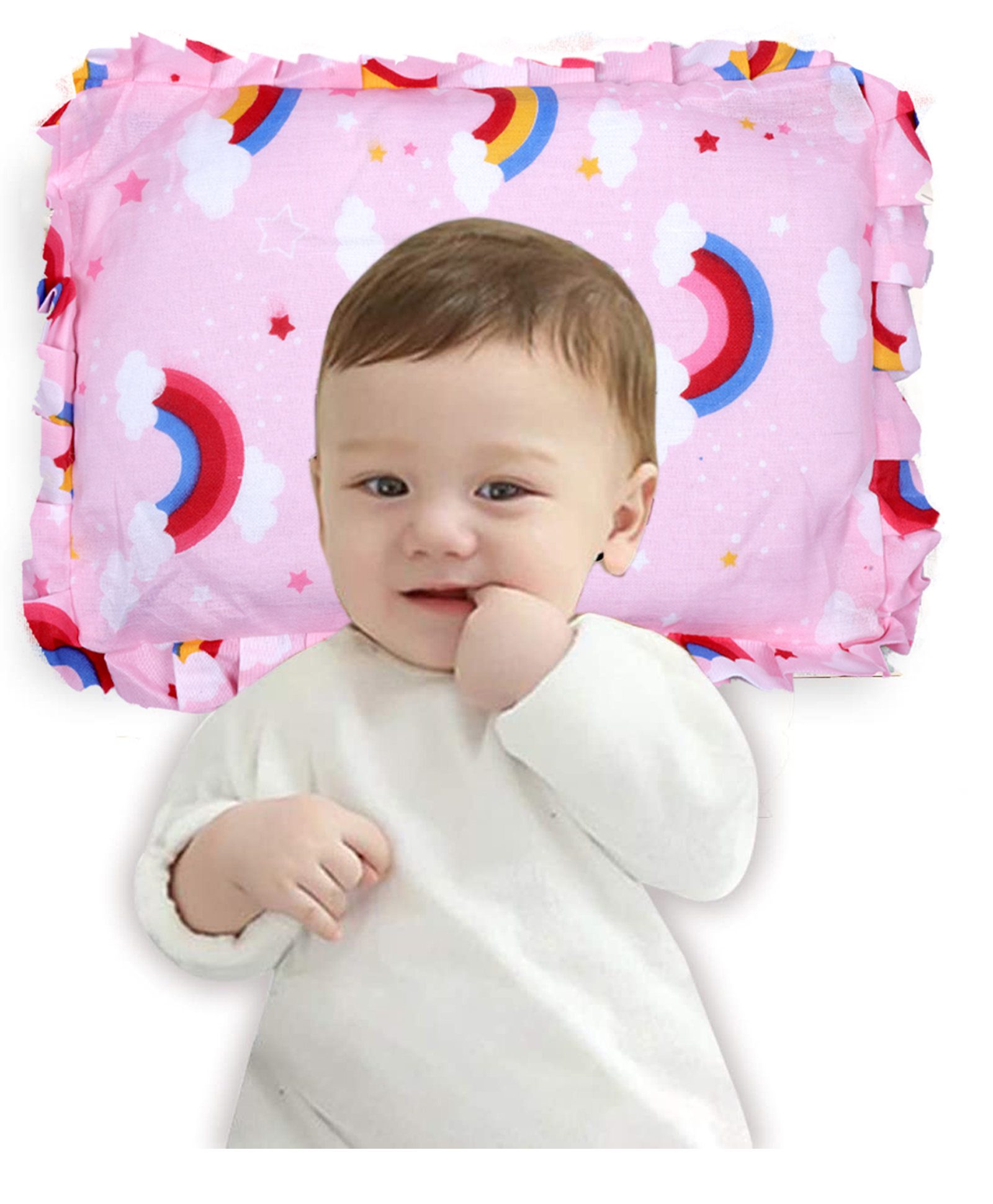 Luvlittle Baby Cotton Head Shaping Mustard Seed Rai Pillow with Zip Closure - Unicorn Print (Pink)-image-15