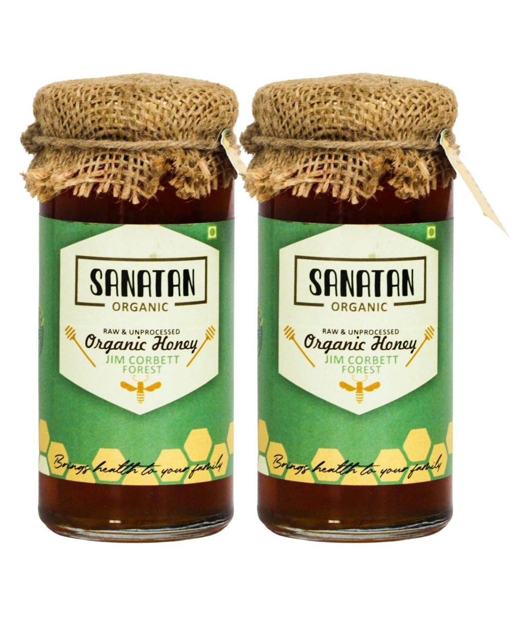 Sanatan Organic Multi Floral Jim Corbett Wild Forest Honey- (Pack of 2) 550 g-image-23