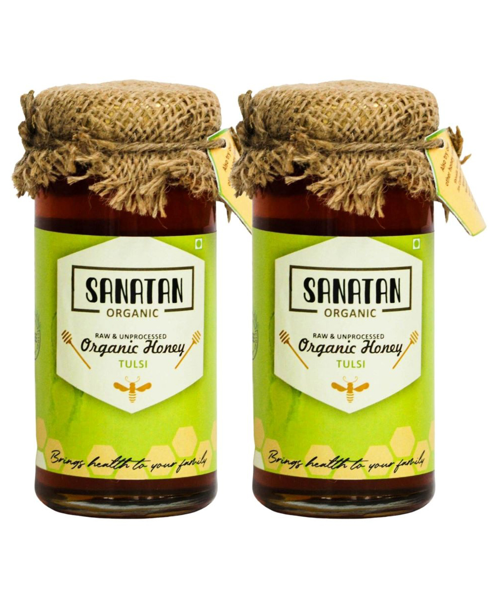 Sanatan Organic Mono Floral Tulsi Honey-Immunity (Pack of 2)-550 g-picture-12
